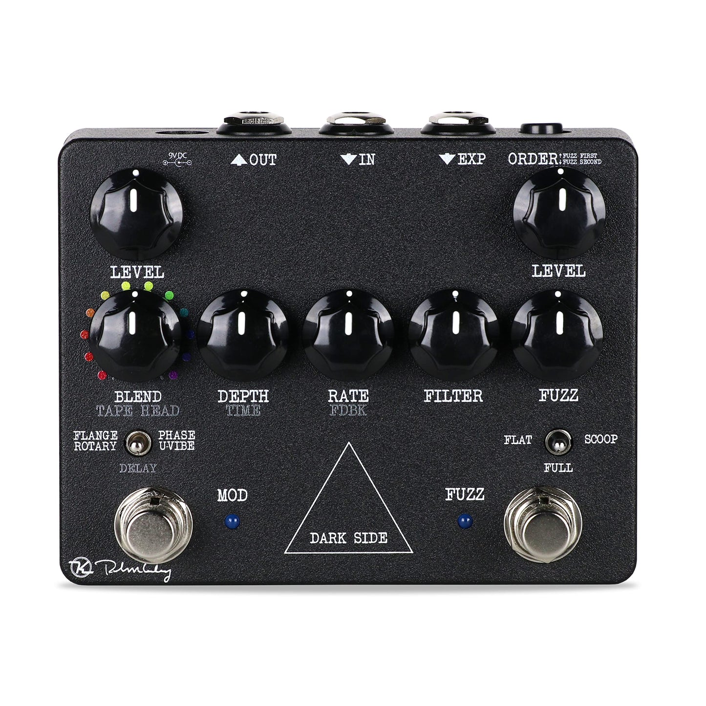 Keeley Dark Side Fuzz Mod Pedal para estación de trabajo, negro (KDark)