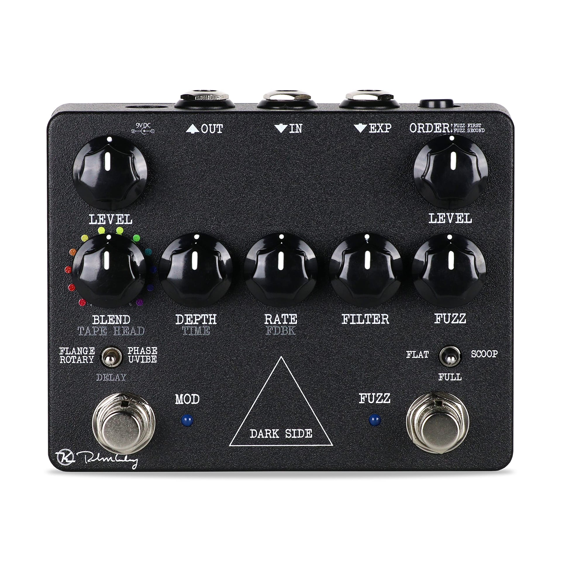 Keeley Dark Side Fuzz Mod Pedal para estación de trabajo, negro (KDark)