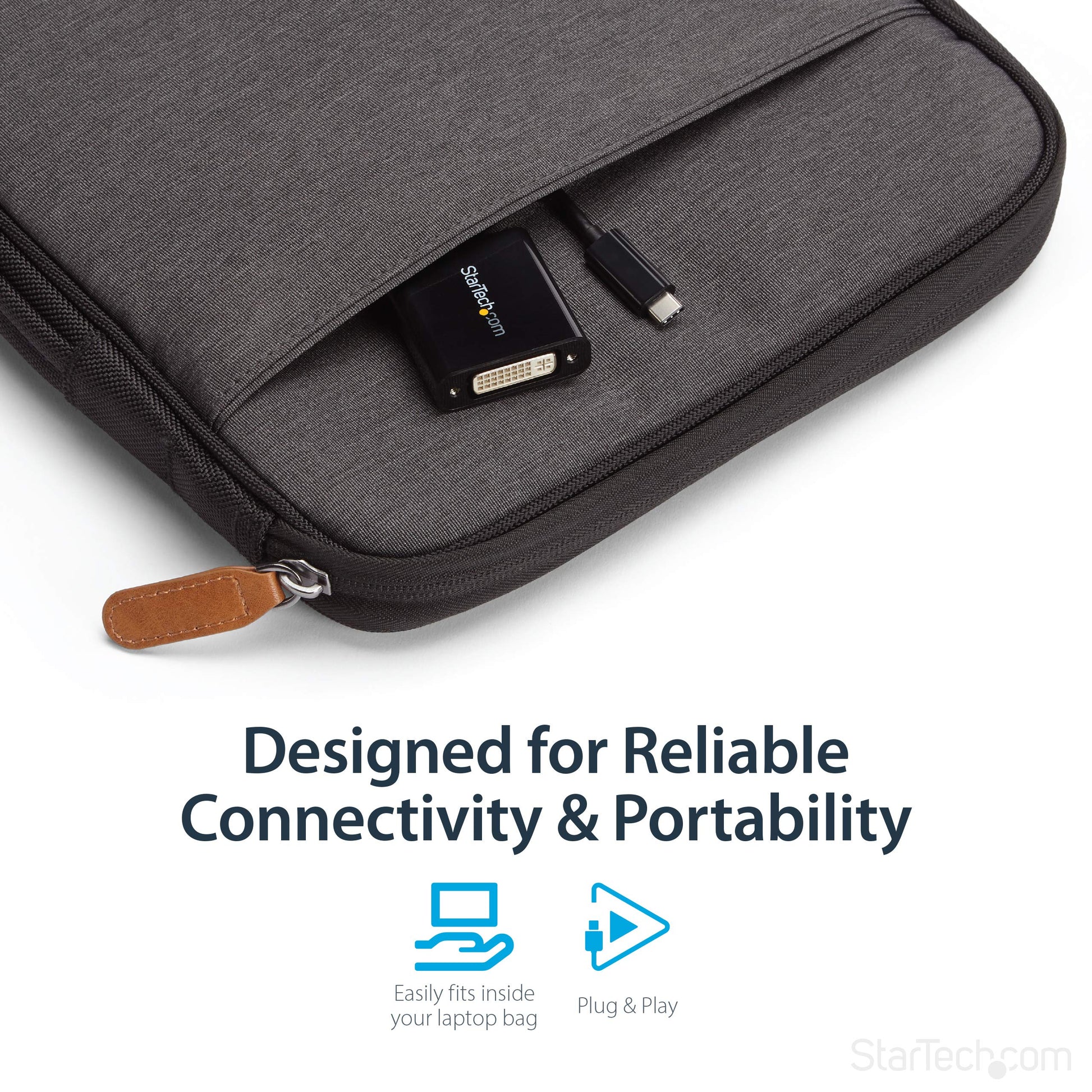StarTech.com USB-C to DVI Adapter/Converter for MacBook (CDP2DVI)