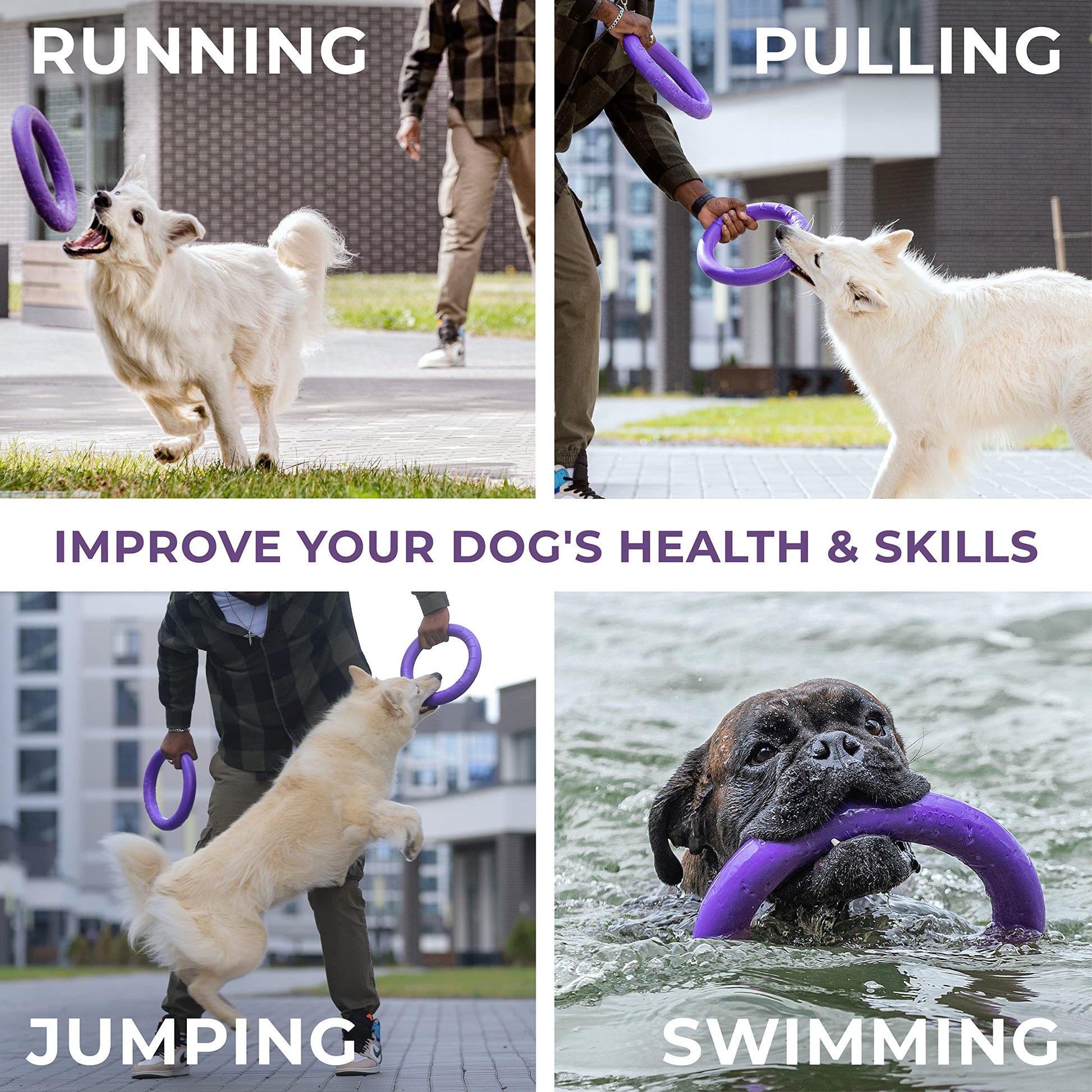 Juguete Multifuncción Puller para Perro Seguro para Dientes Material Único para Juegos de Lanzamiento y Tira y Afloja para Perros Pequeños, Medianos y Grandes