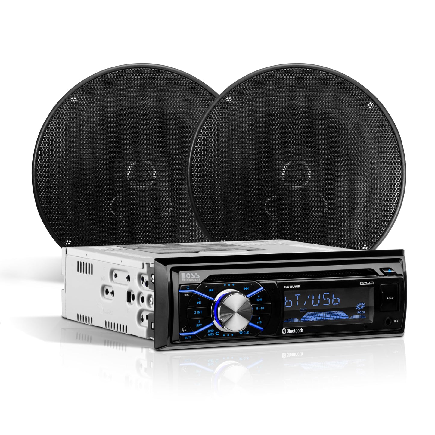 Boss Audio 656BCK CD Receiver and 2 6.5" Speakers