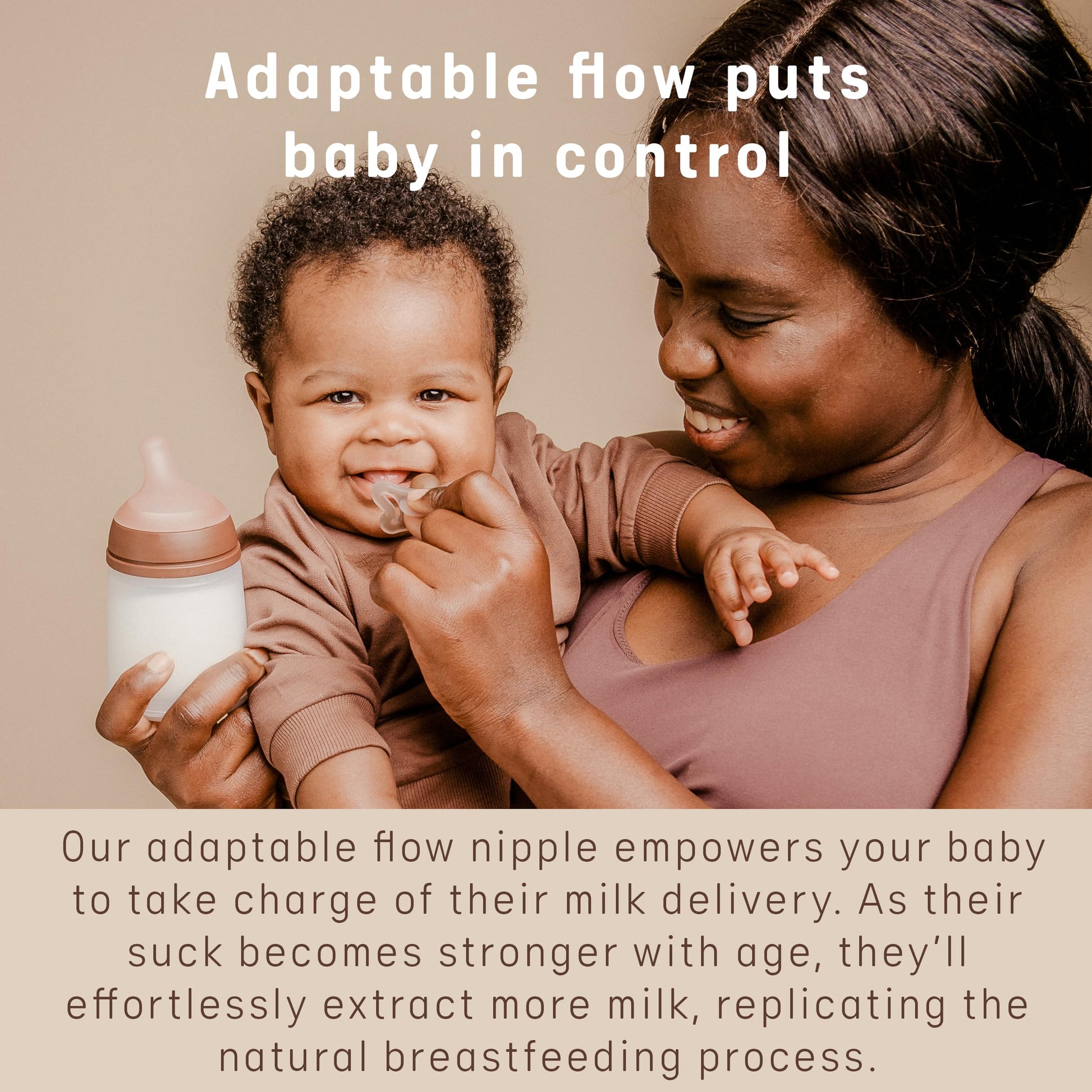 Tetina de Silicona Ultra Suave 3Babies Flujo Lento Anticólico "Zerø.Zerø" Suavinex Small