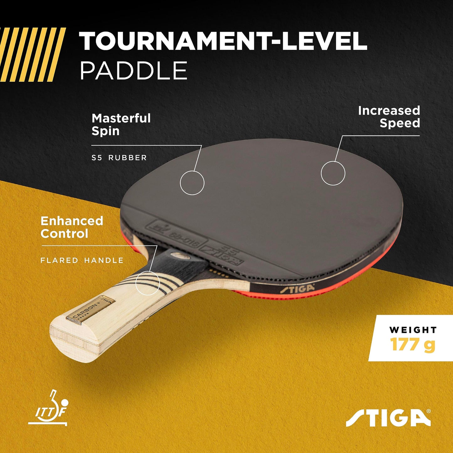 Lifeline STIGA Carbon+ Raqueta