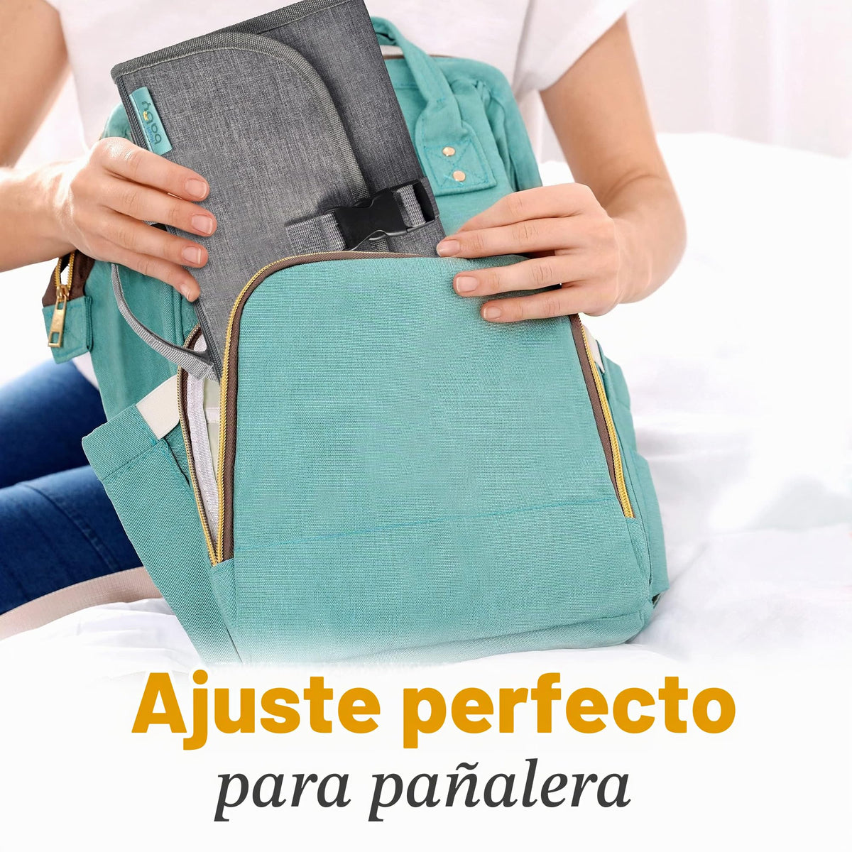 Kopi Baby - Cambiador portátil de pañales para bebé, cambiador de pañales y bolsa de viaje, diseño inteligente tapete cambiador para bebé, tapete cambiador portátil para bebé, estación de cambio para