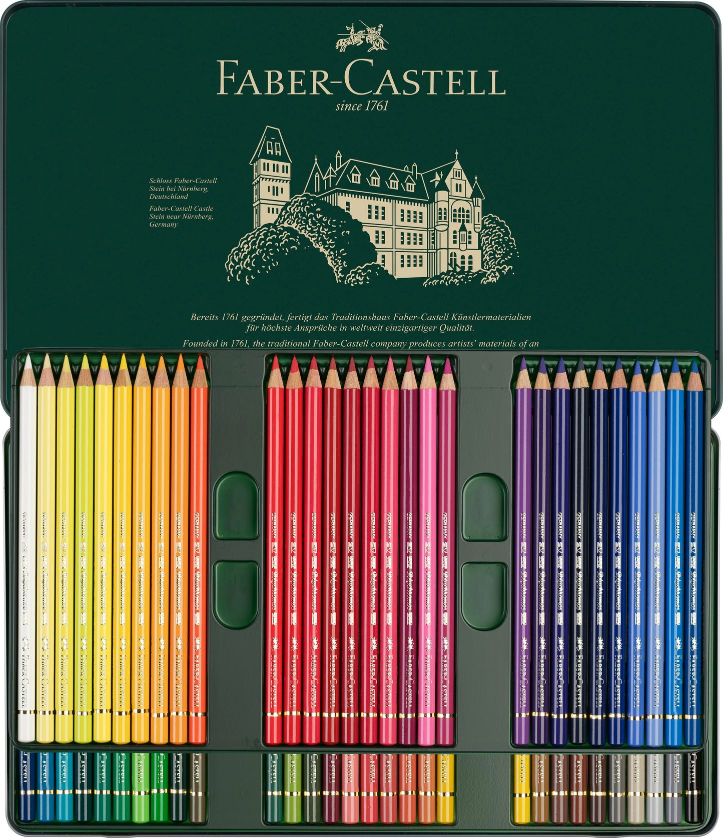 Set de Lápices Polychromos Faber-Castell 60 Colores de Calidad Profesional para Arte