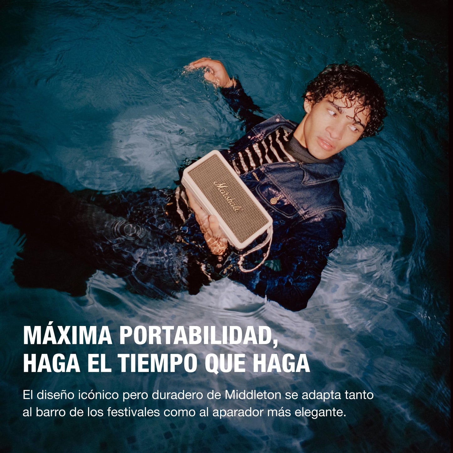 Marshall Middleton Bluetooth Bocina Portátil - Blanco