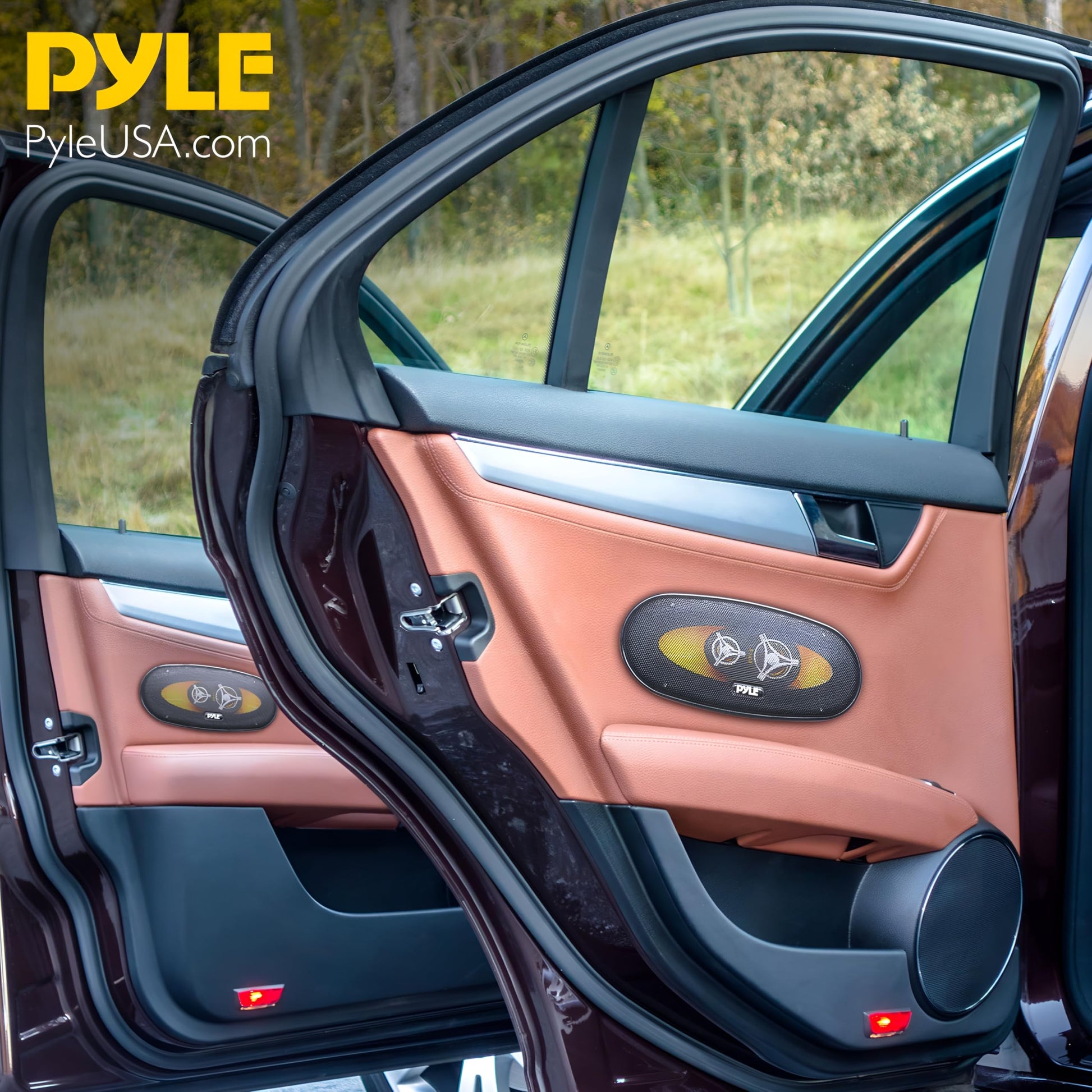Bocinas para Auto Pyle 3 Vías Pro Negro 300 Watts