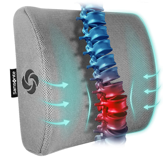 Almohada Cervical Samsonite Gris para Viaje en Coche
