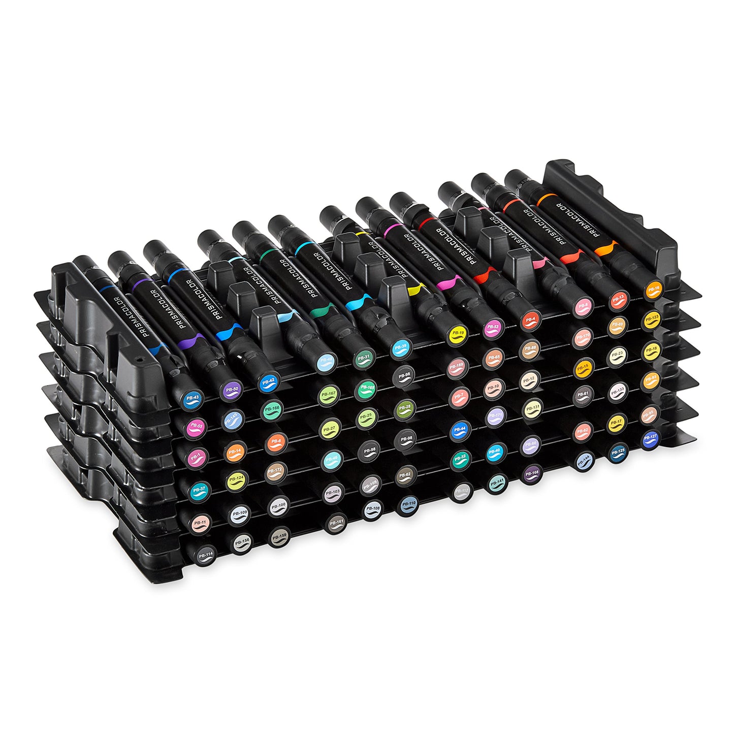 Prismacolor marcadores de arte premier con doble extremos, punta de cepillo y punta fina, set de 72 colores variados (1773303)
