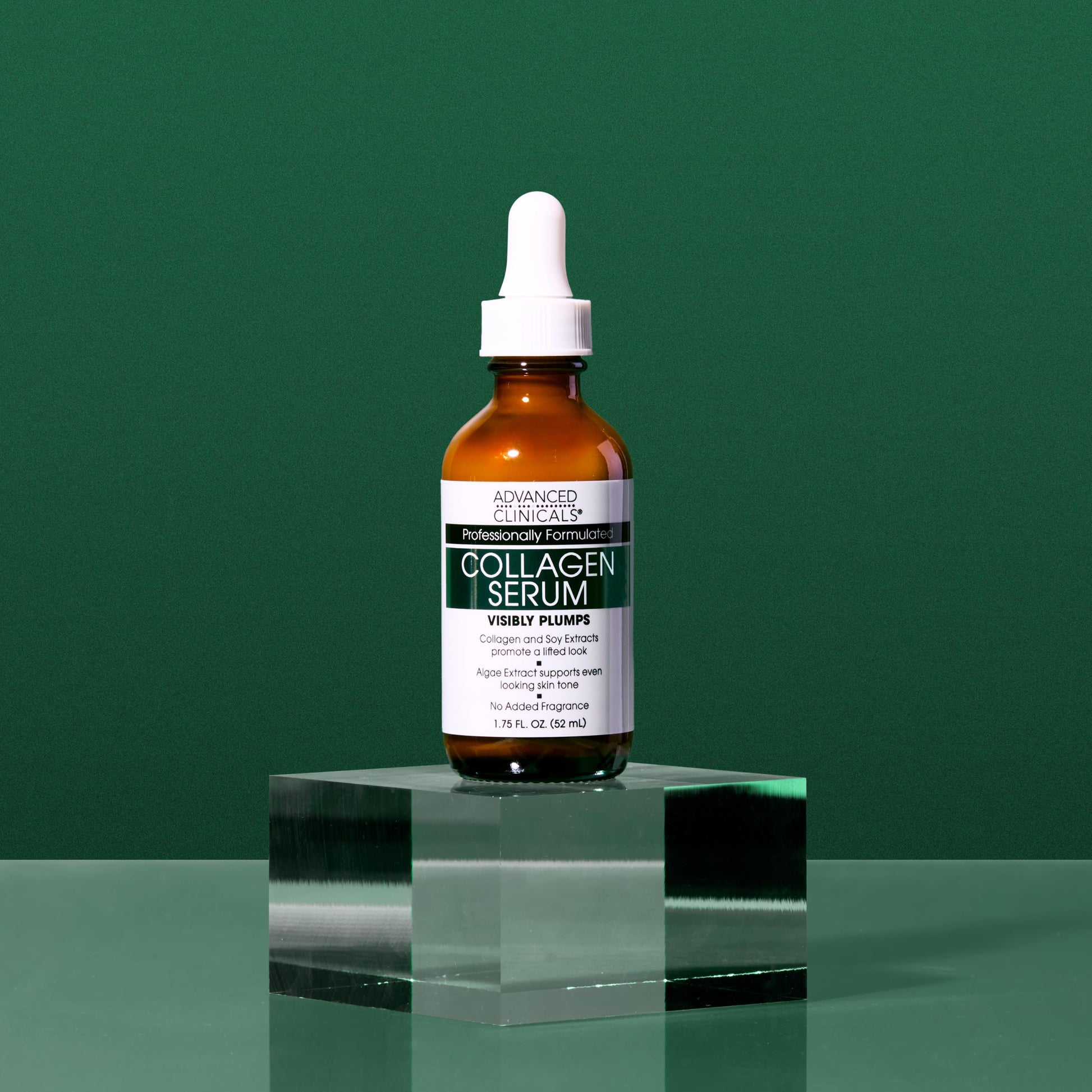 Suero facial avanzado con colágeno para rellenar instantáneamente las arrugas - Con soya y extractos de alga - Pack de 2 - 52ml - Tratamiento antiarrugas y reafirmante - ¡Compra ya!