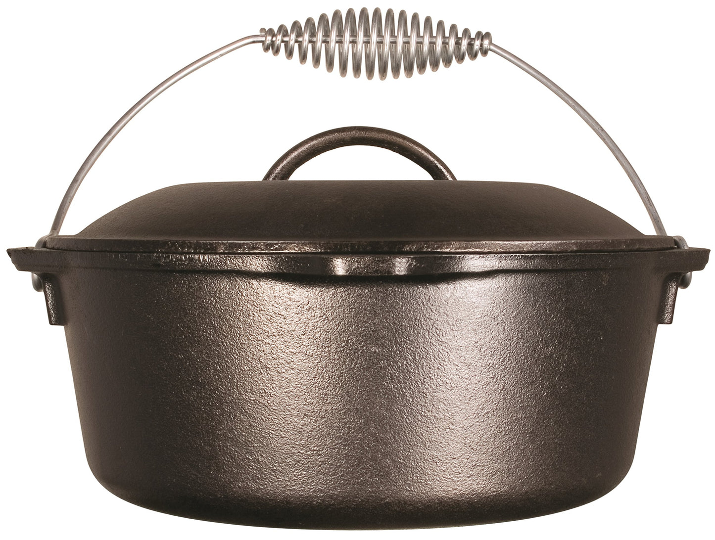 Lodge 5 Quart Cast Iron Dutch Oven - cacerolas (Negro, Plata, Negro / Plateado, Hierro fundido, Hierro fundido, EE.UU.)