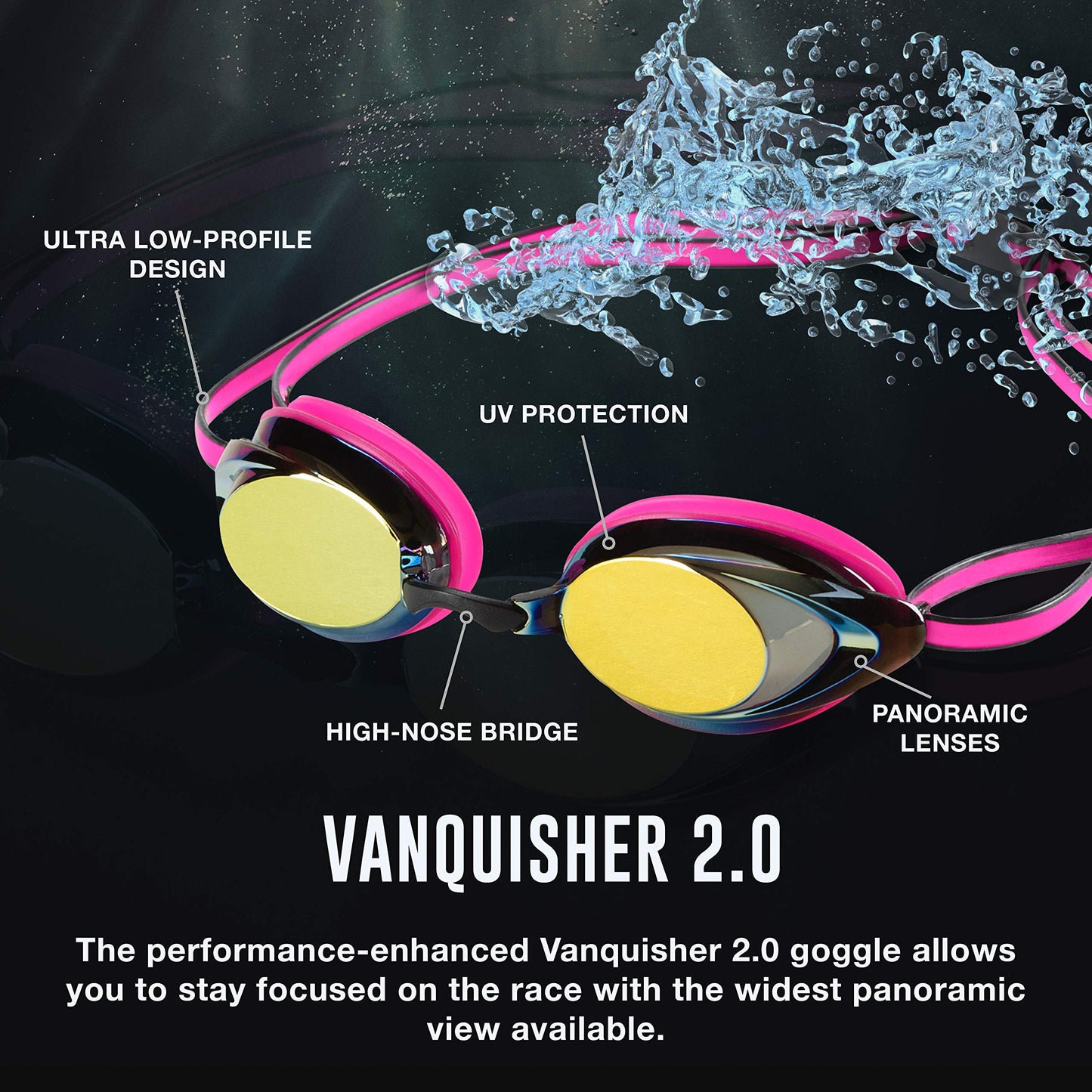 Anteojos de Natación Speedo Espejo Vanquisher 2.0 para Mujer