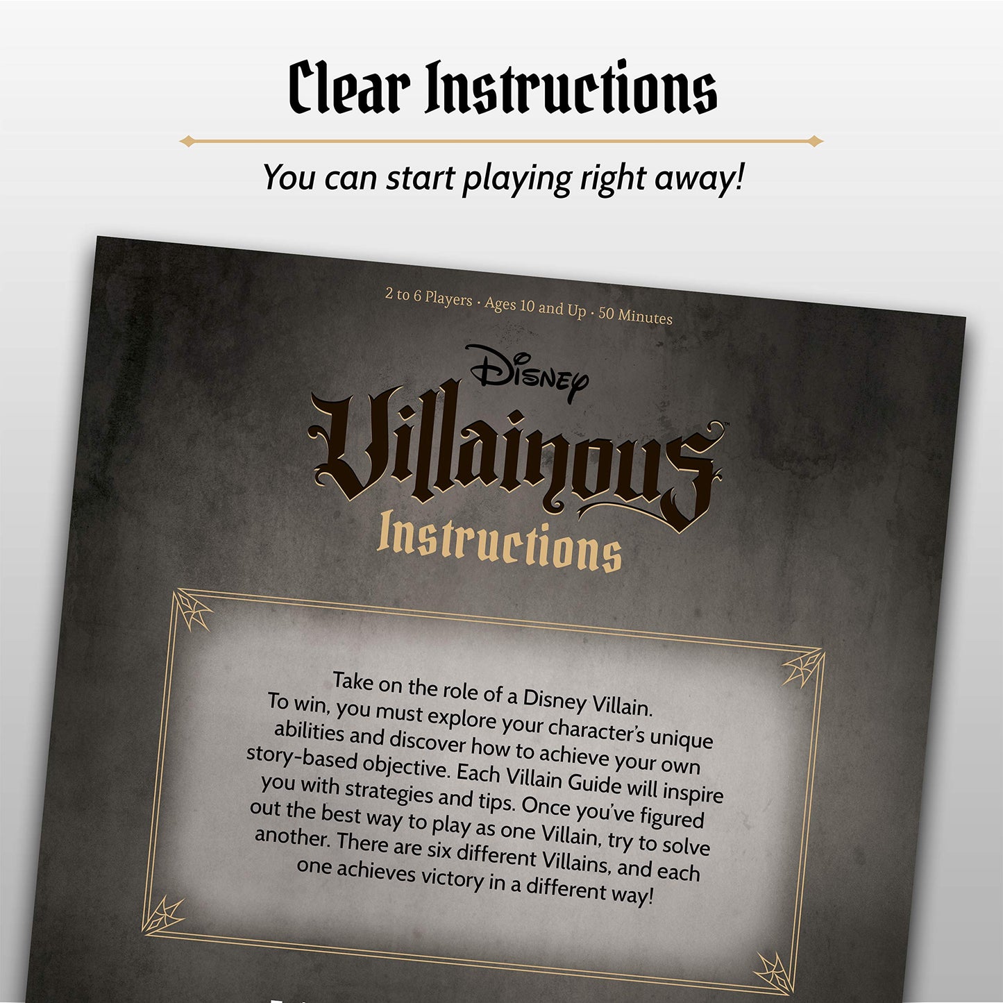 Juego de Mesa Ravensburger Disney Villainous para Mayores de 10 Años Ganador del Premio Toty 2019
