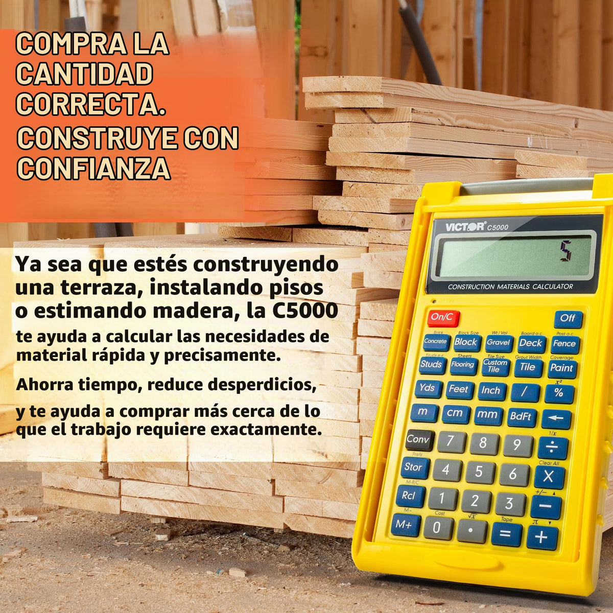 Calculadora de Materiales Victor C5000 Funda Protectora