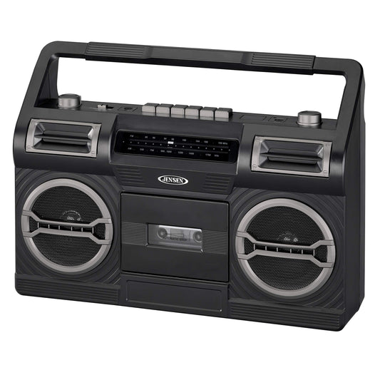 Jensen MCR-500 Radio portátil Am/FM con Reproductor de Casete y Altavoz Incorporado