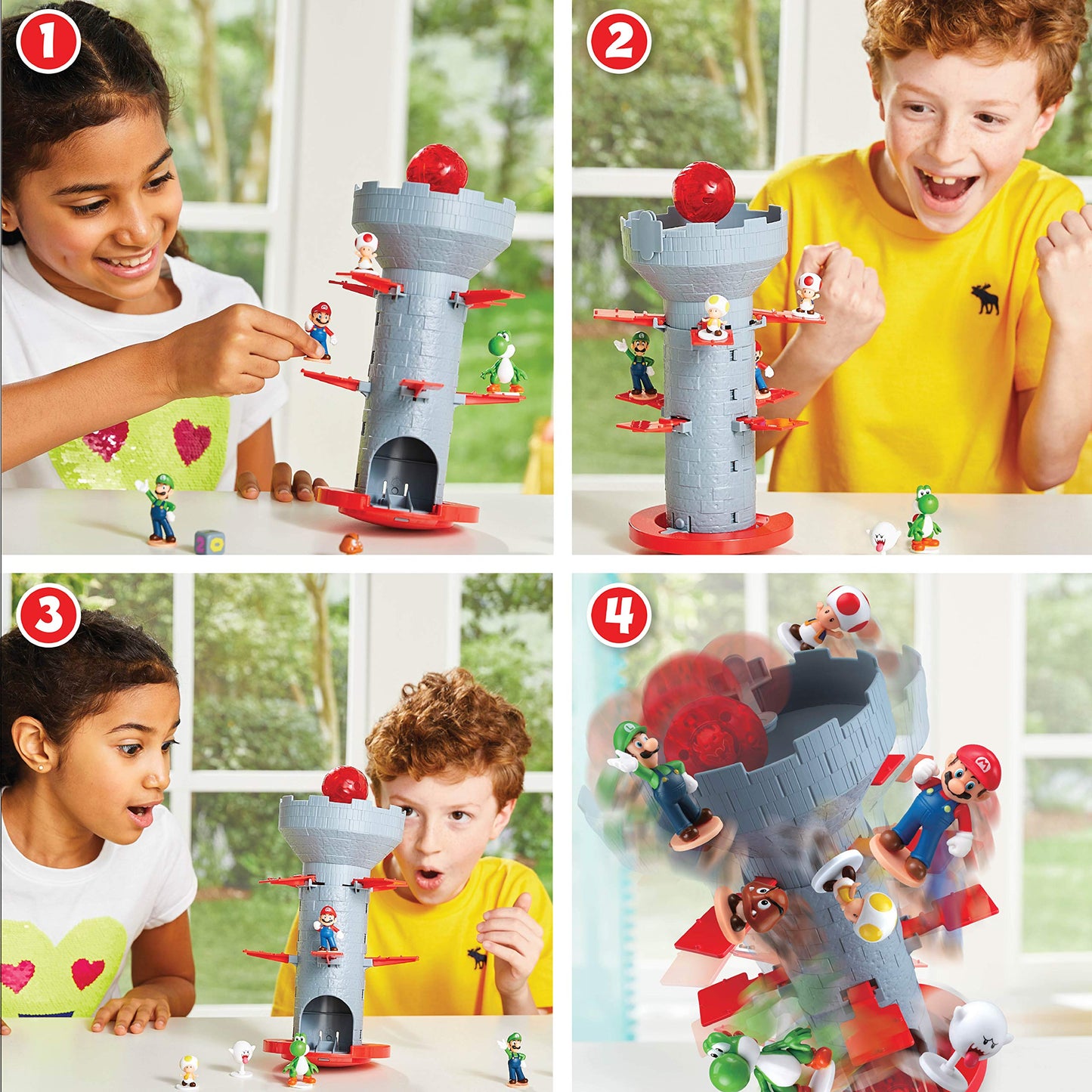 Juego de Equilibrio Epoch Games Super Mario Blow Up Shaky Tower con Cifras coleccionables