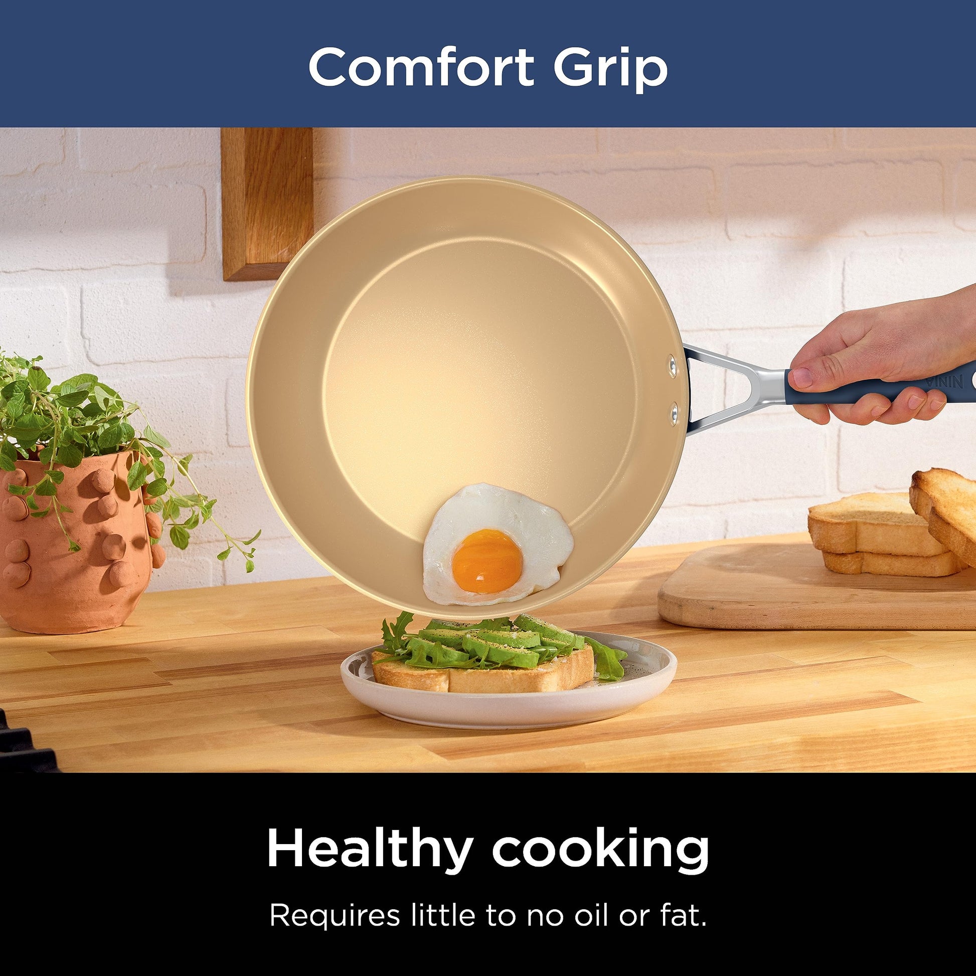 Juego de Utensilios de Cocina Ninja Cerámica Larga Duración para Horno y Lavaplatos