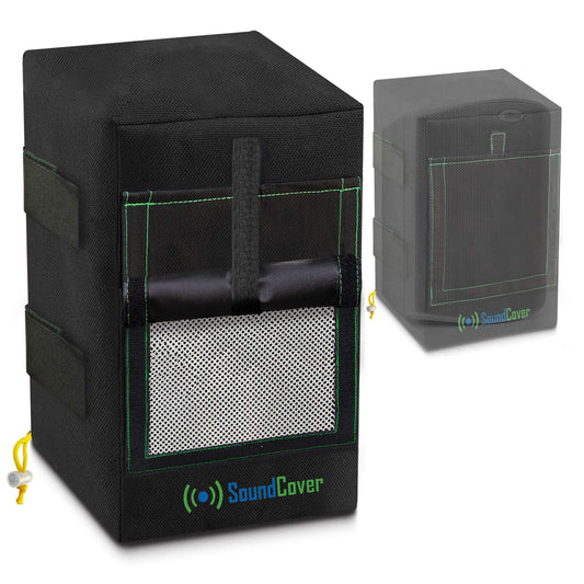 Cubiertas de Altavoces Impermeables 600D Compatibles con Yamaha NS-AW194 y Polk Audio Atrium 4 Negras