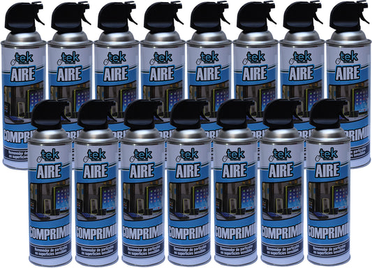 Aire Comprimido Tekclean 480 ml Paquete de 15 Unidades