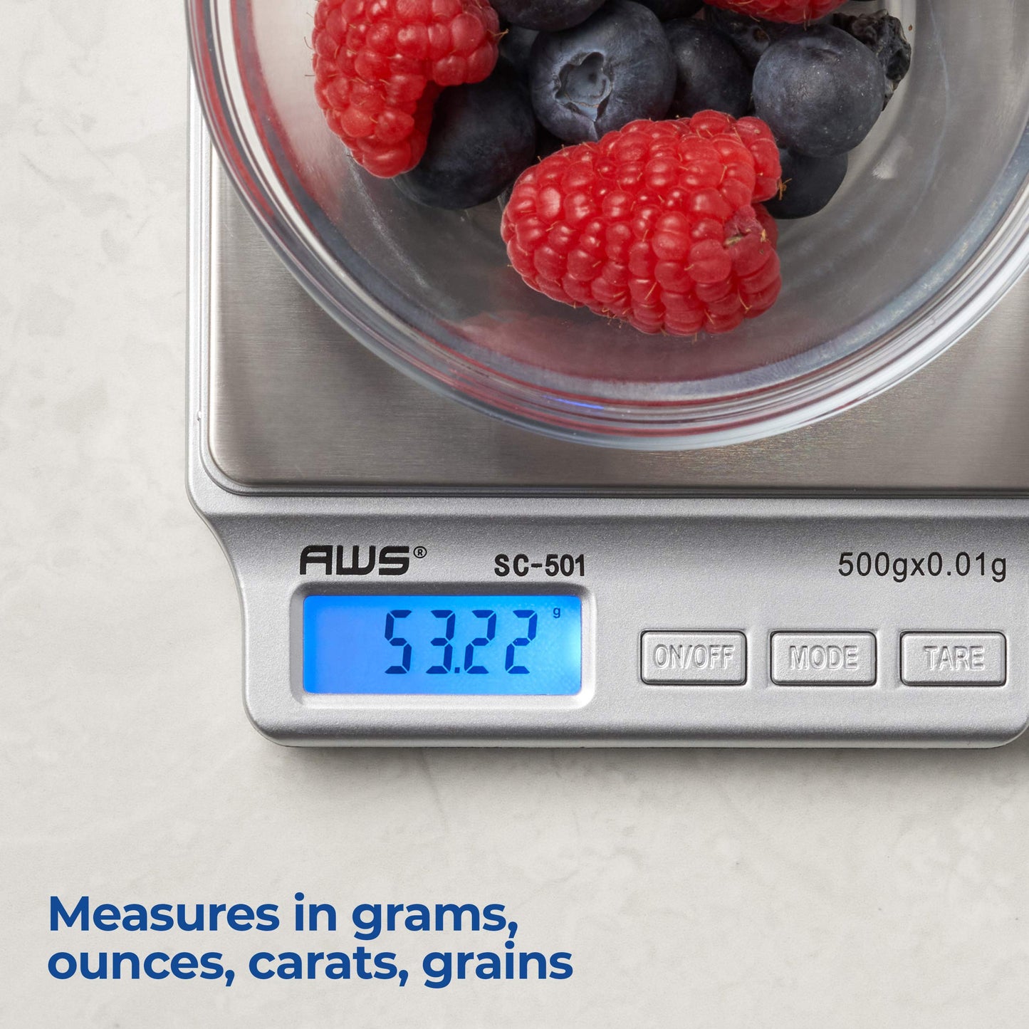American Weigh AMW-SC-501 Digital Pocket Scale, 500 by 0.01 G