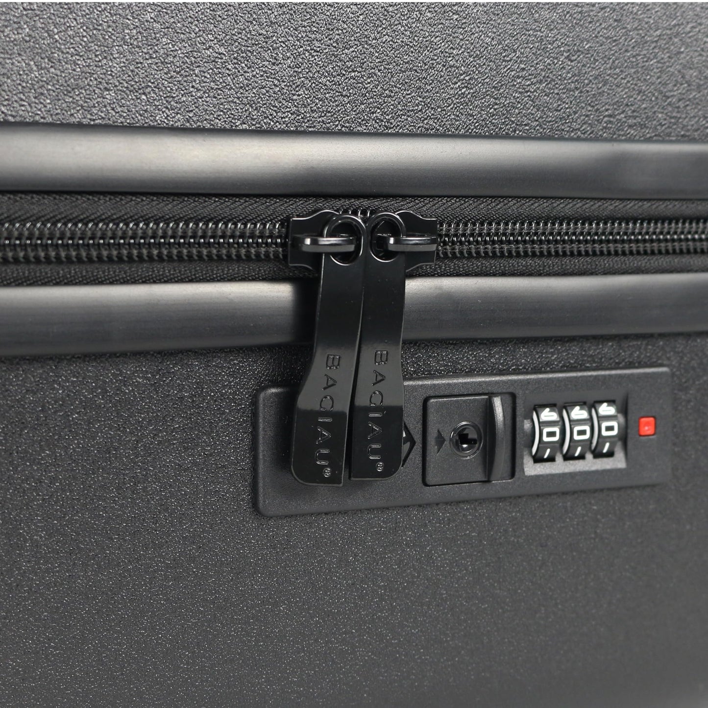 Bagiau Maleta de viaje carry on 20" rígida con 8 ruedas y candado integrado de color negro