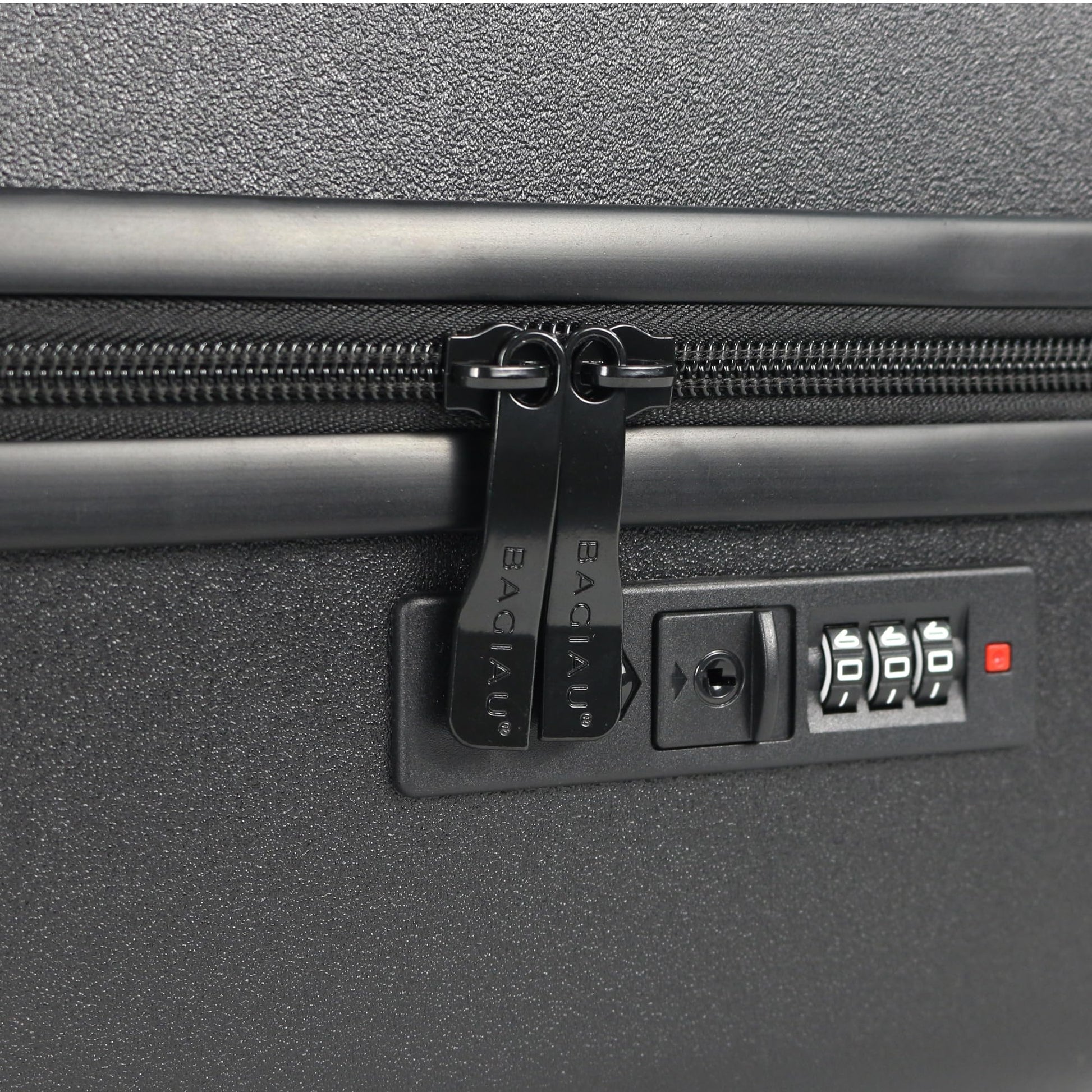 Bagiau Maleta de viaje carry on 20" rígida con 8 ruedas y candado integrado de color negro
