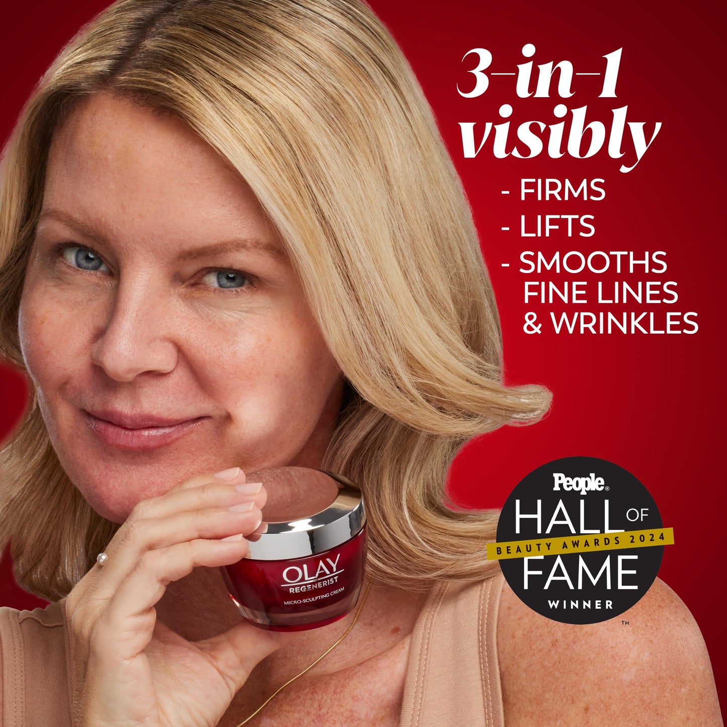 Olay Regenerist humectante, Hidratante Facial, Face Moisturizer with Collagen Peptides, Micro Sculpting Cream, Moisturizer 1.7 oz