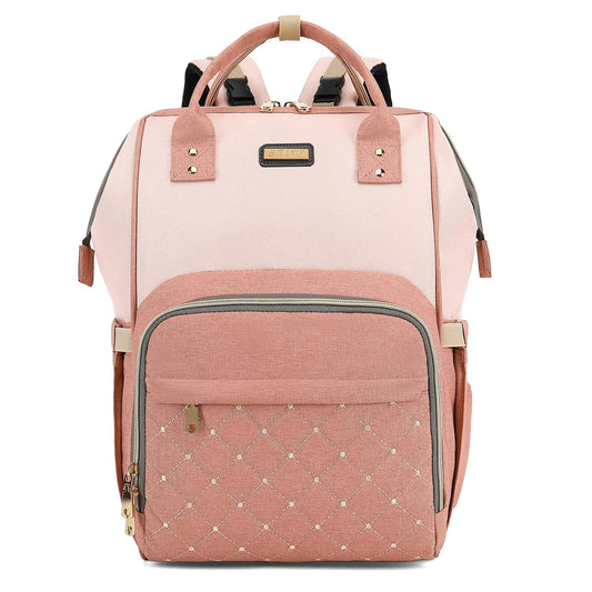 Mochila Impermeable para Pañales con Bolsillos Aislados y Correas de Hombro para Mamás y Papás