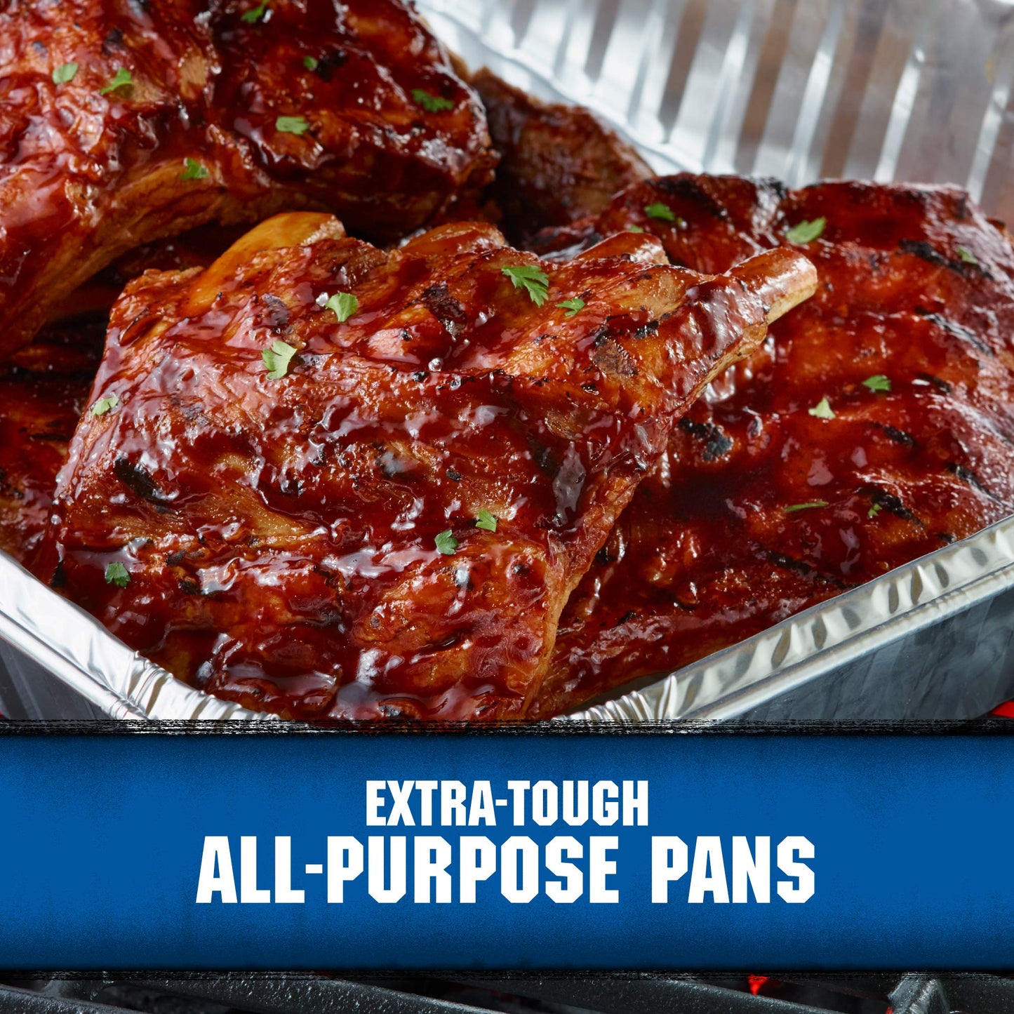 Sartenes de Aluminio Kingsford Grandes Resistentes Desechables para Cocinar y Hornear