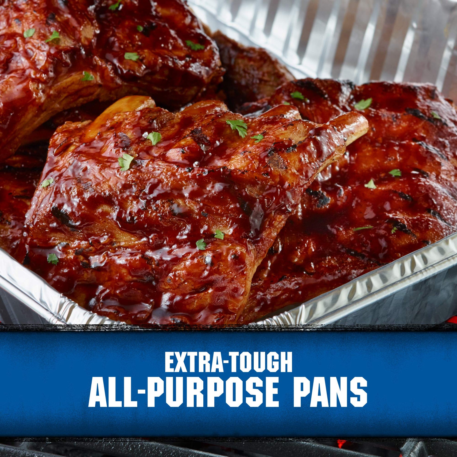 Sartenes de Aluminio Kingsford Grandes Resistentes Desechables para Cocinar y Hornear