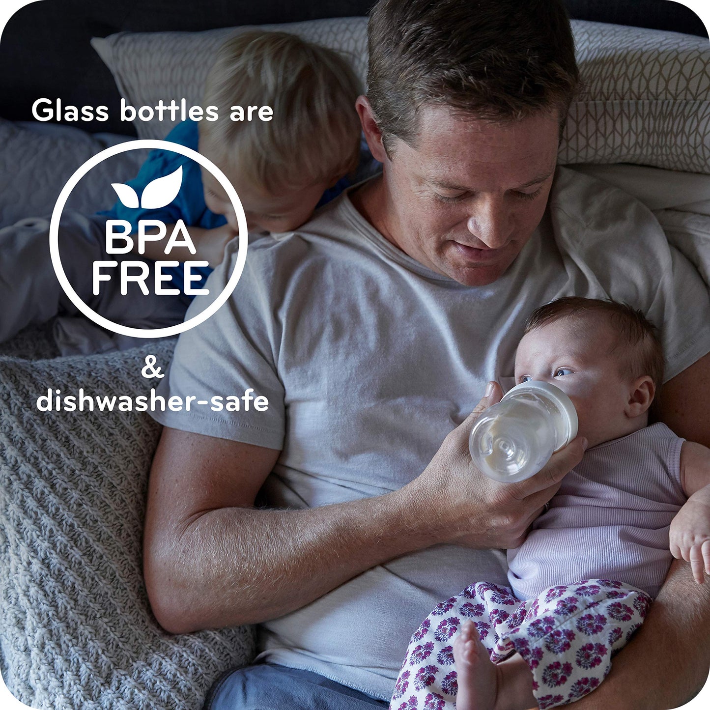 Biberones de Vidrio NUK Natural 4 Onzas Paquete de 3