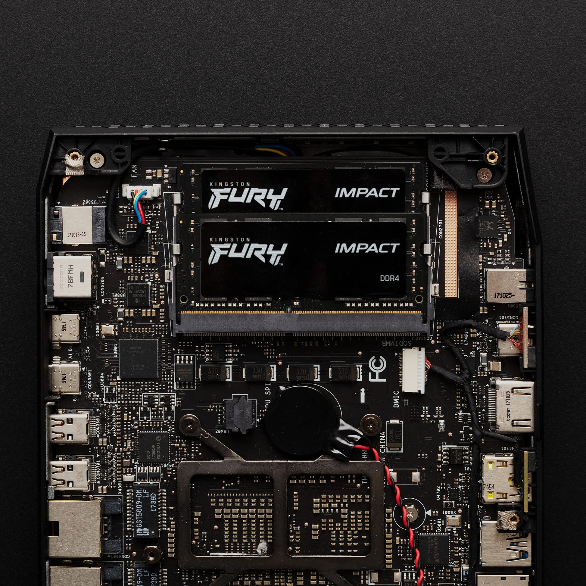 Kingston Fury Impact 16GB 3200Mhz DDR4 CL20 SODIMM Memoria Gamer Para LAPTOP Color Negro (KF432S20IB/16)