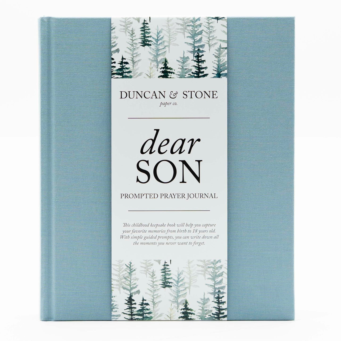 Duncan & Stone Dear Son Boy Mom Baby - Diario de libro de memoria, azul, 230 pg