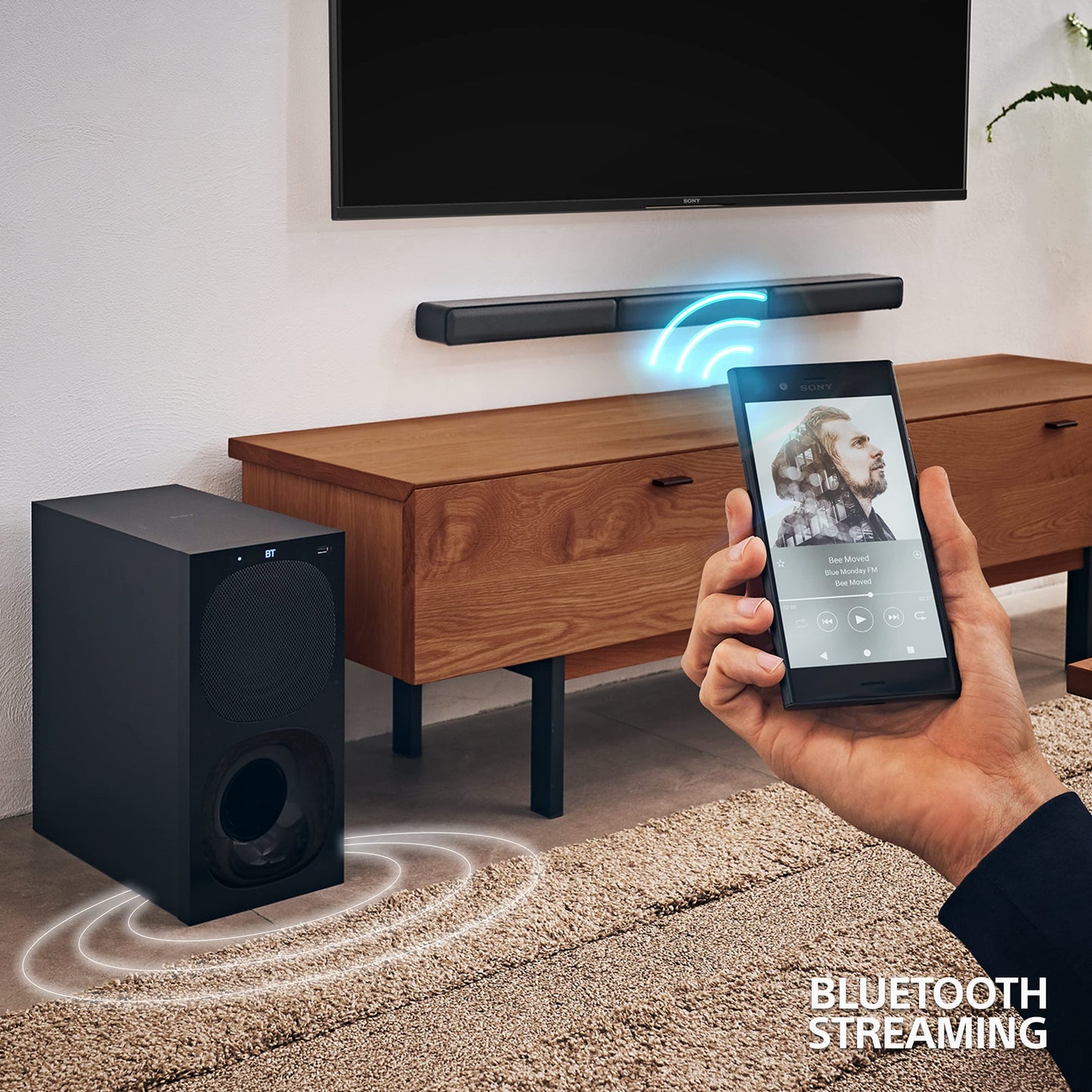 Sony HT-S40R Sistema de barra de sonido de cine en casa de 5.1 canales (reacondicionado)