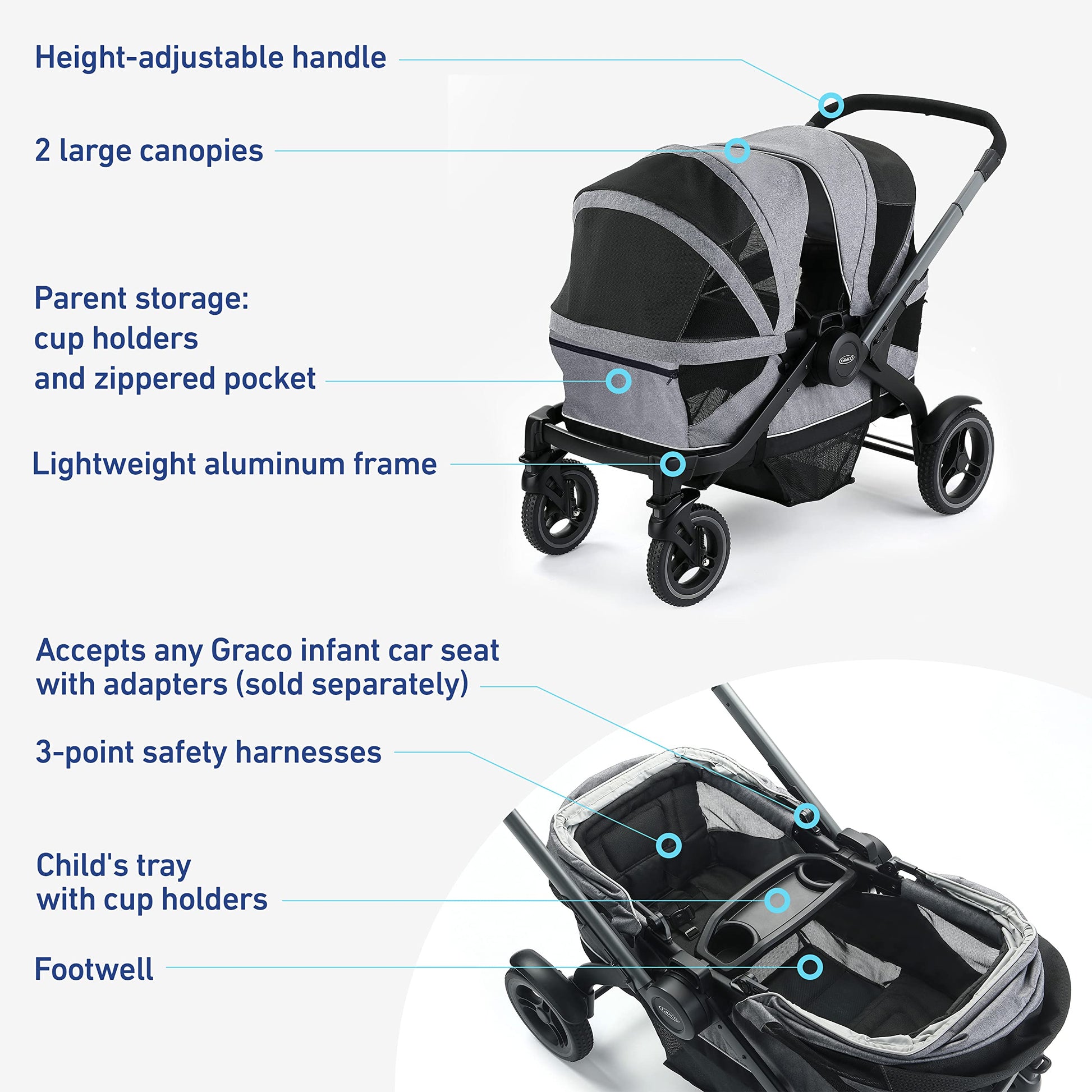 Graco® Modes™ Adventure Stroller Wagon, Acadia