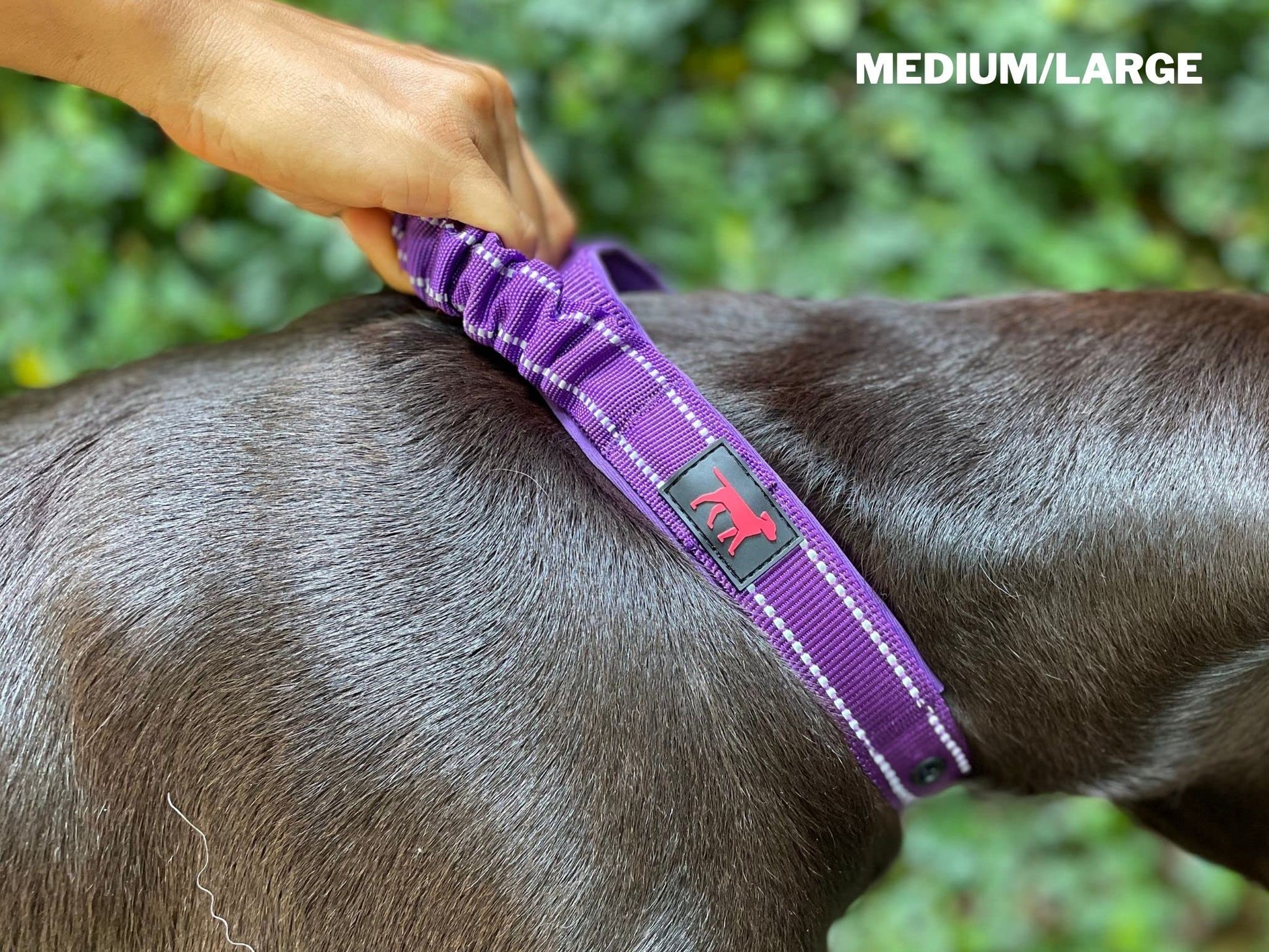 Tuff Pupper Collar de perro resistente con asa | Collar de nailon balístico resistente | Collar reflectante acolchado con herrajes de acero inoxidable ajustables | Tamaño conveniente para todas las razas