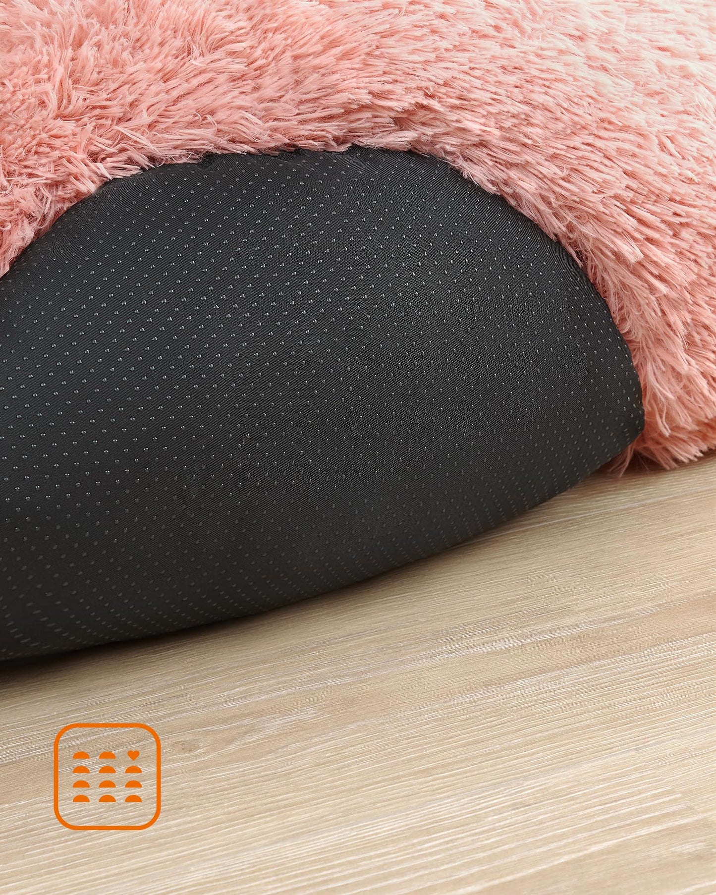 Cama de Perros Feandrea Rosa con Cojín Central Extraíble y Lavable