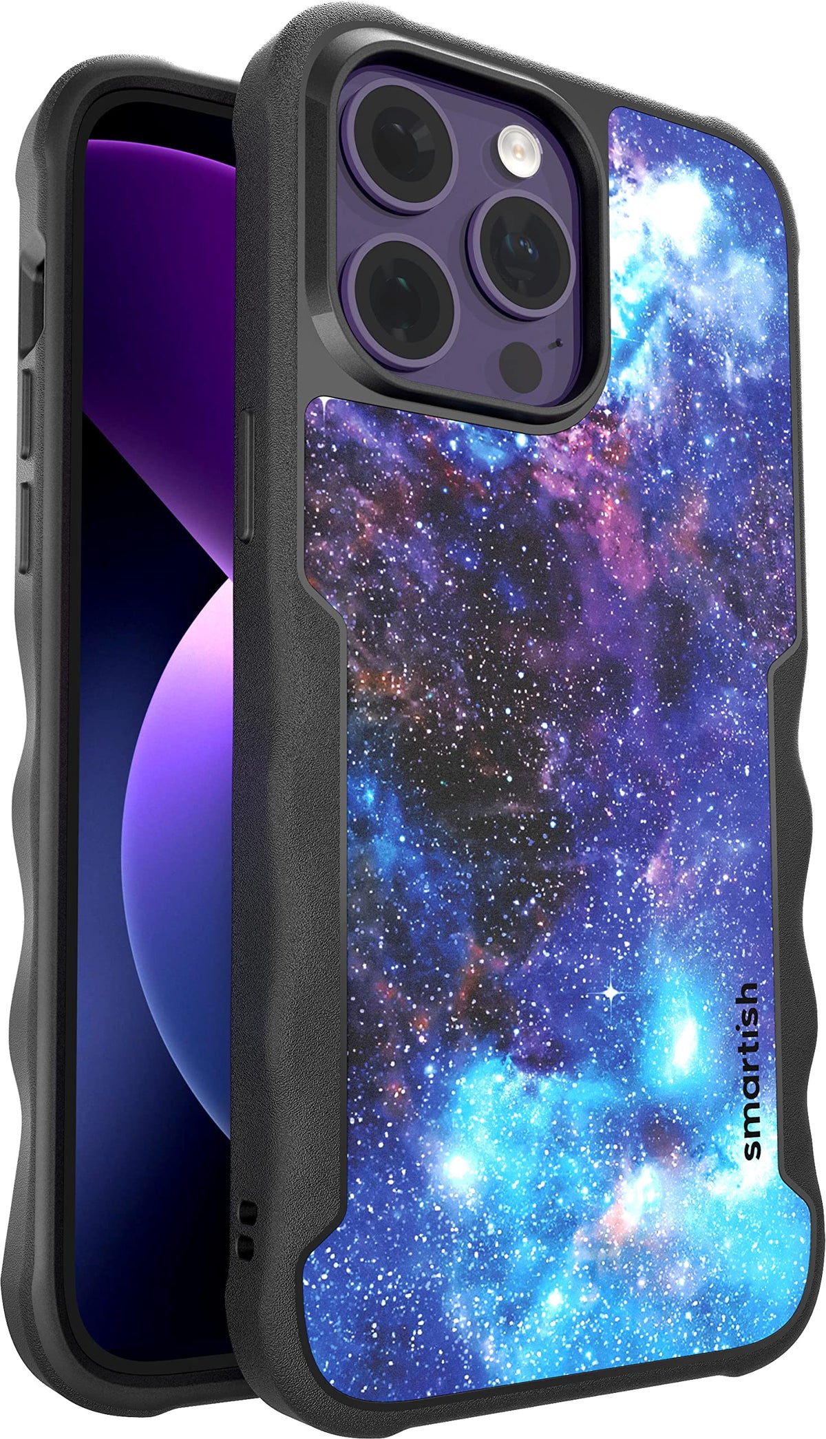 Funda Protectora Smartish iPhone 14 Pro MAX Intergaláctico Compatible con MagSafe Resistente y con Agarre Robusto