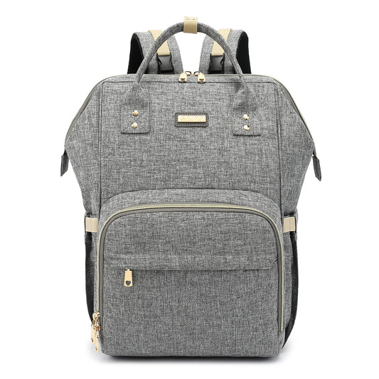 Mochila para Pañales GAIVP Gris con Bolsillos Aislados para Papás y Mamás