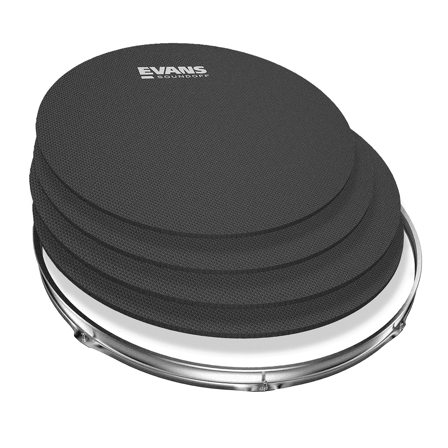 EVANS Sound Off Silenciadores de Batería Tom/Tarola Standard Kit 12", 13", 14", 16" Paquete de 4