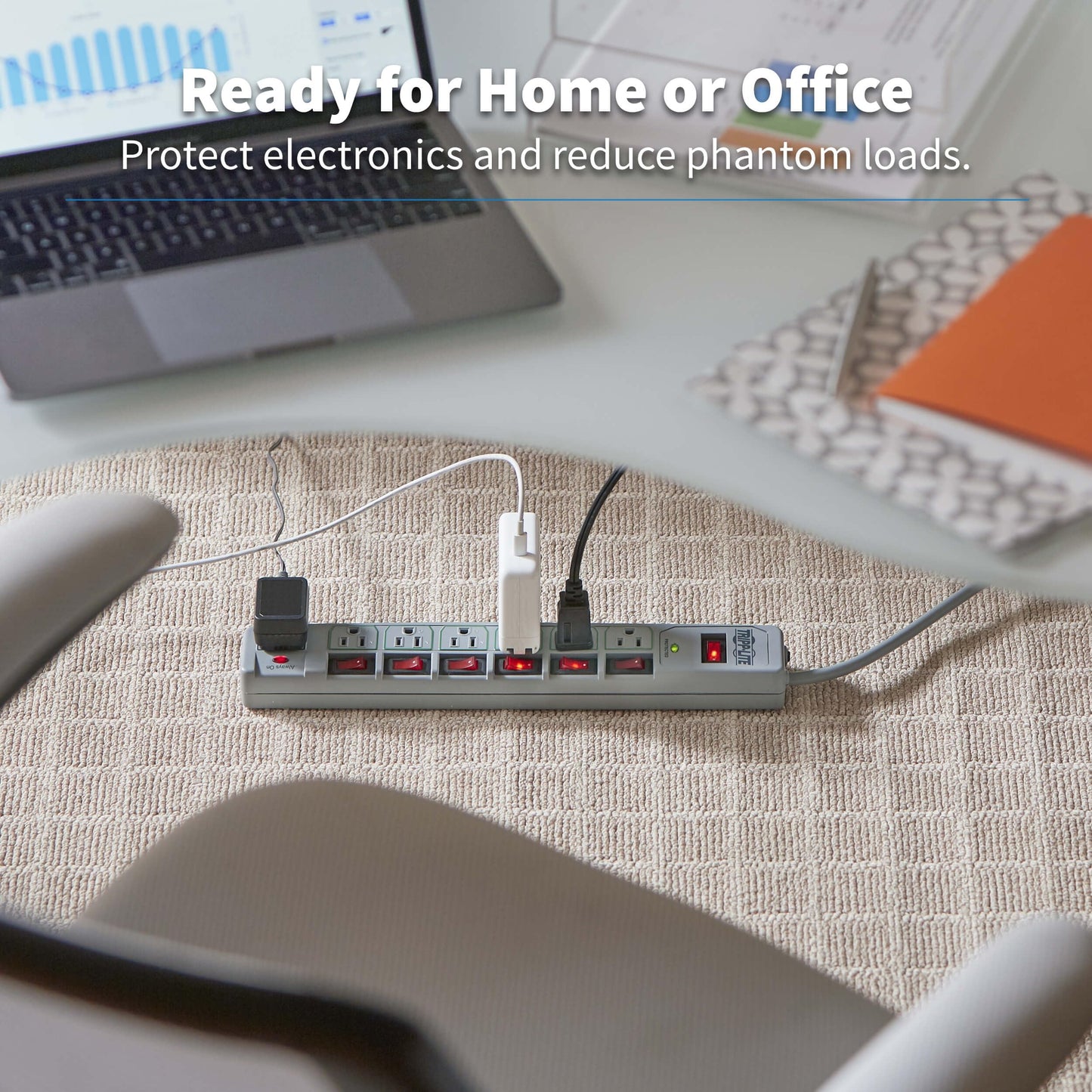 Protector de Sobretensión Tripp Lite Eco Green 7 Tomas con Ahorro de Energía