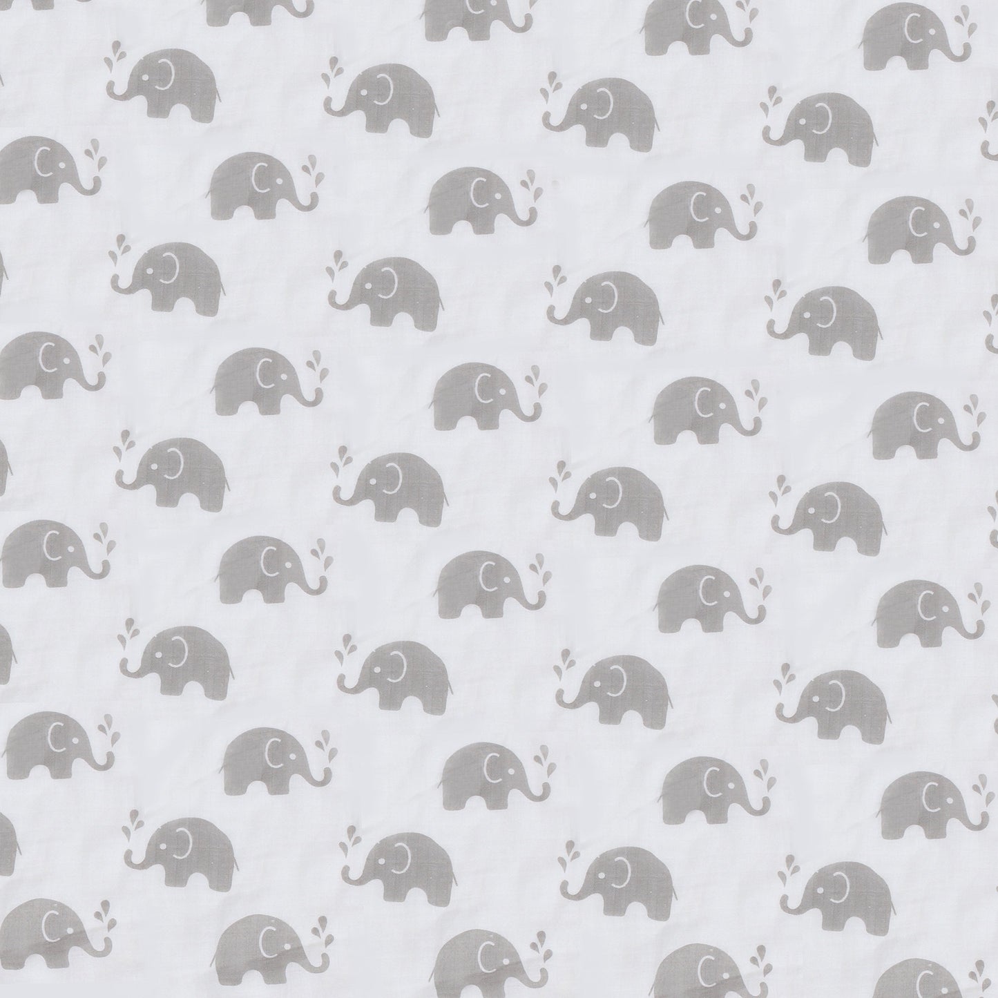 Bacati Elephants - Juego de baberos (muselina, 4 unidades), color azul y gris