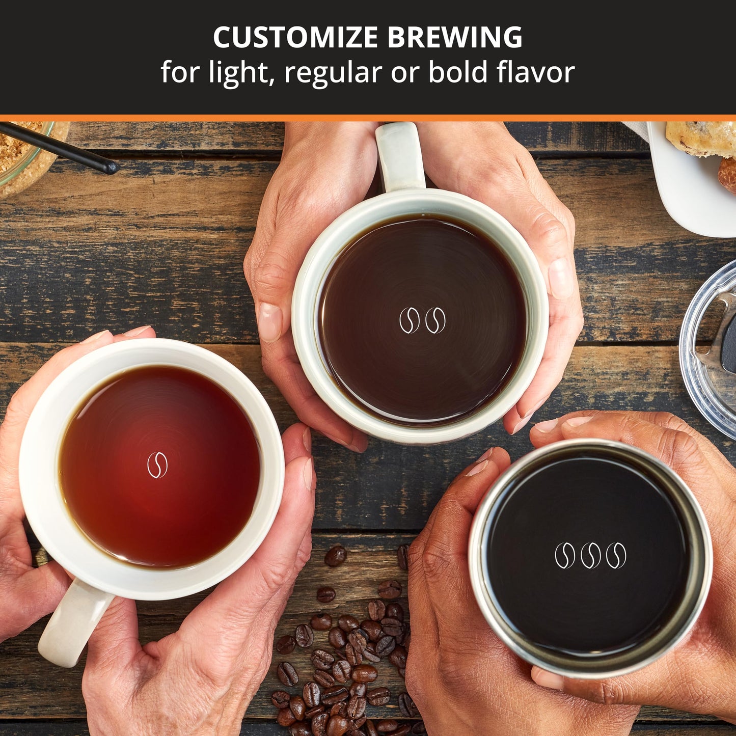 KRUPS Cafetera Simply Brew para 10 tazas de café con filtro permanente lavable con sistema antigoteo, función para mantener caliente el café. Incluye cuchara dosificadora KM205D50