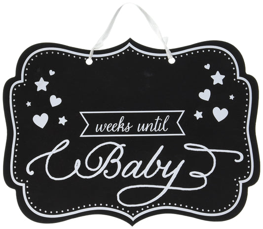 Amscan Weeks Until Baby - pizarrón para bebé, 1 pieza