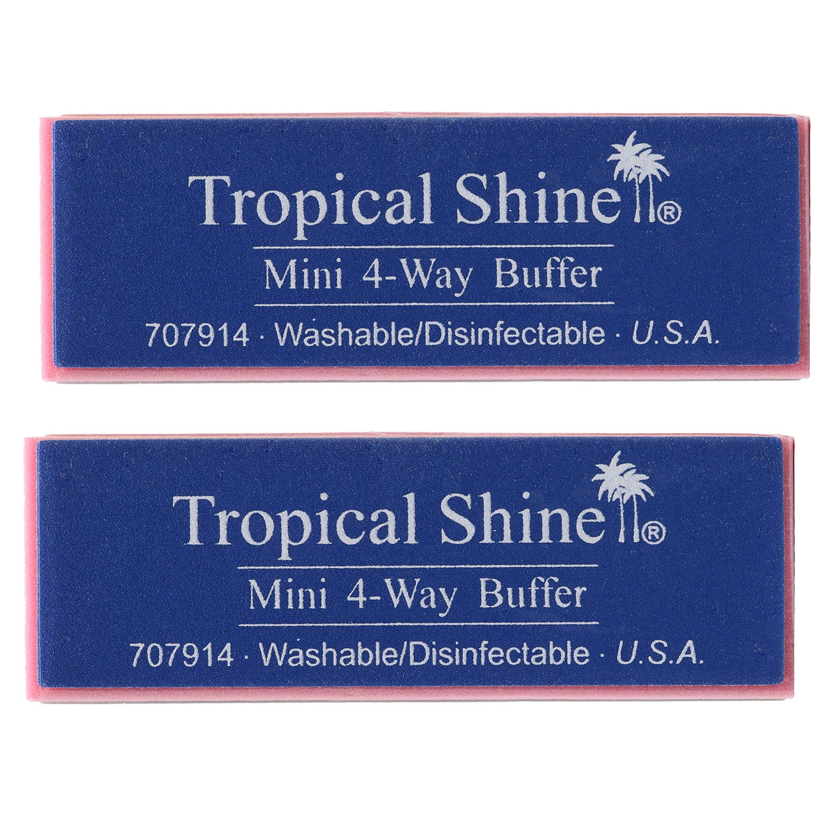 Mini bloque pulidor de uñas 4 caras 2 piezas Tropical Shine
