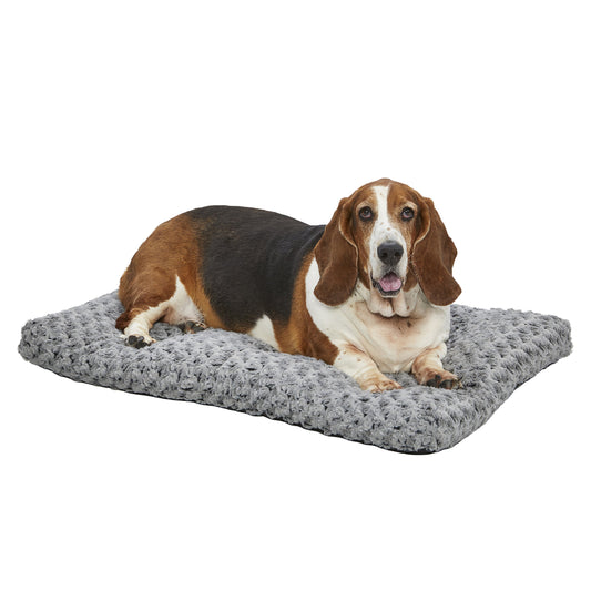 Cama para Mascotas MidWest Quiet Time Deluxe Gris Degradado en Espiral