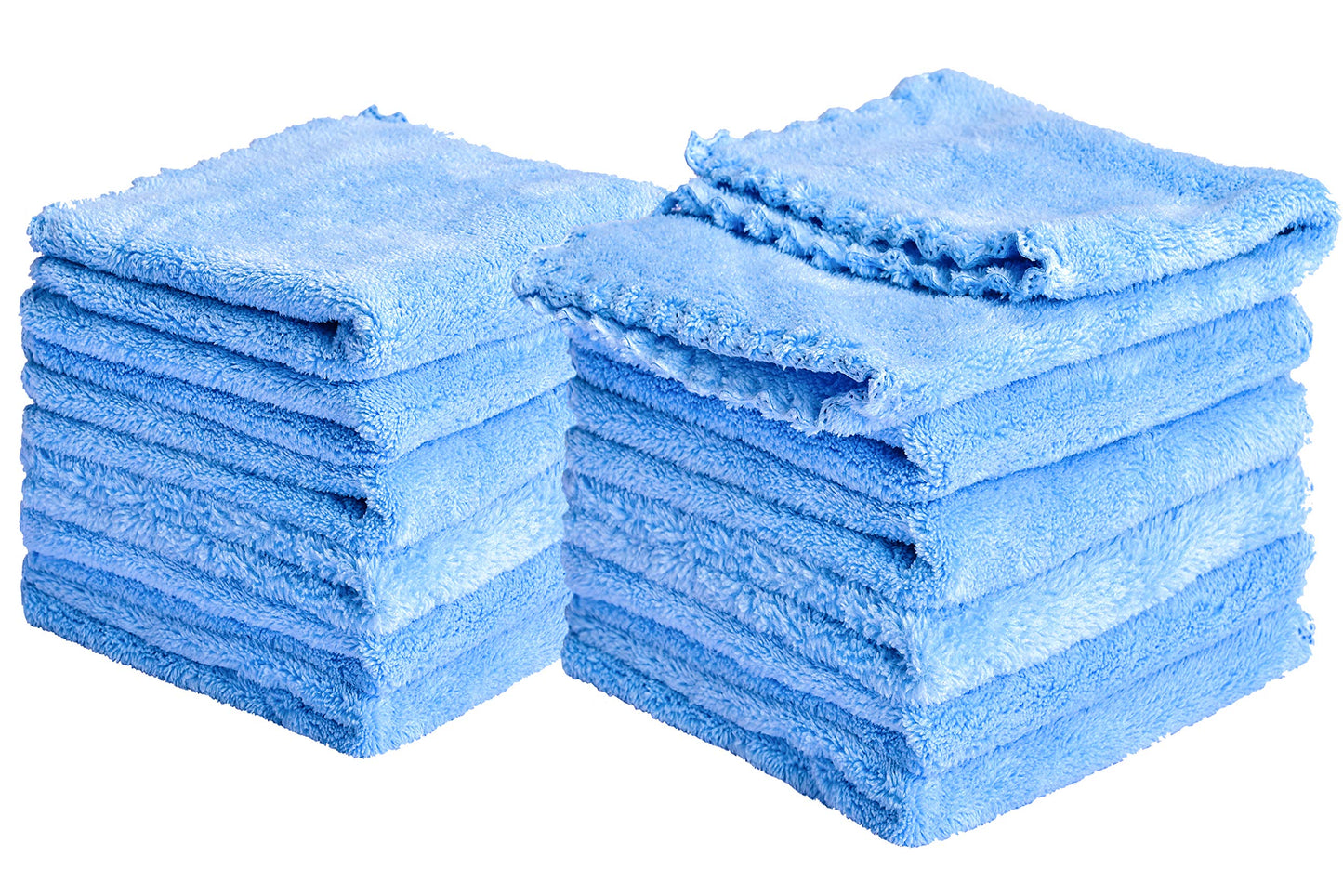 VERSAINSECT hcloths 12 Pack 12x12 Inches Microfiber Coral Fleece Extra Absorbent and Soft for Newborns, Infants and Toddlers-Grey