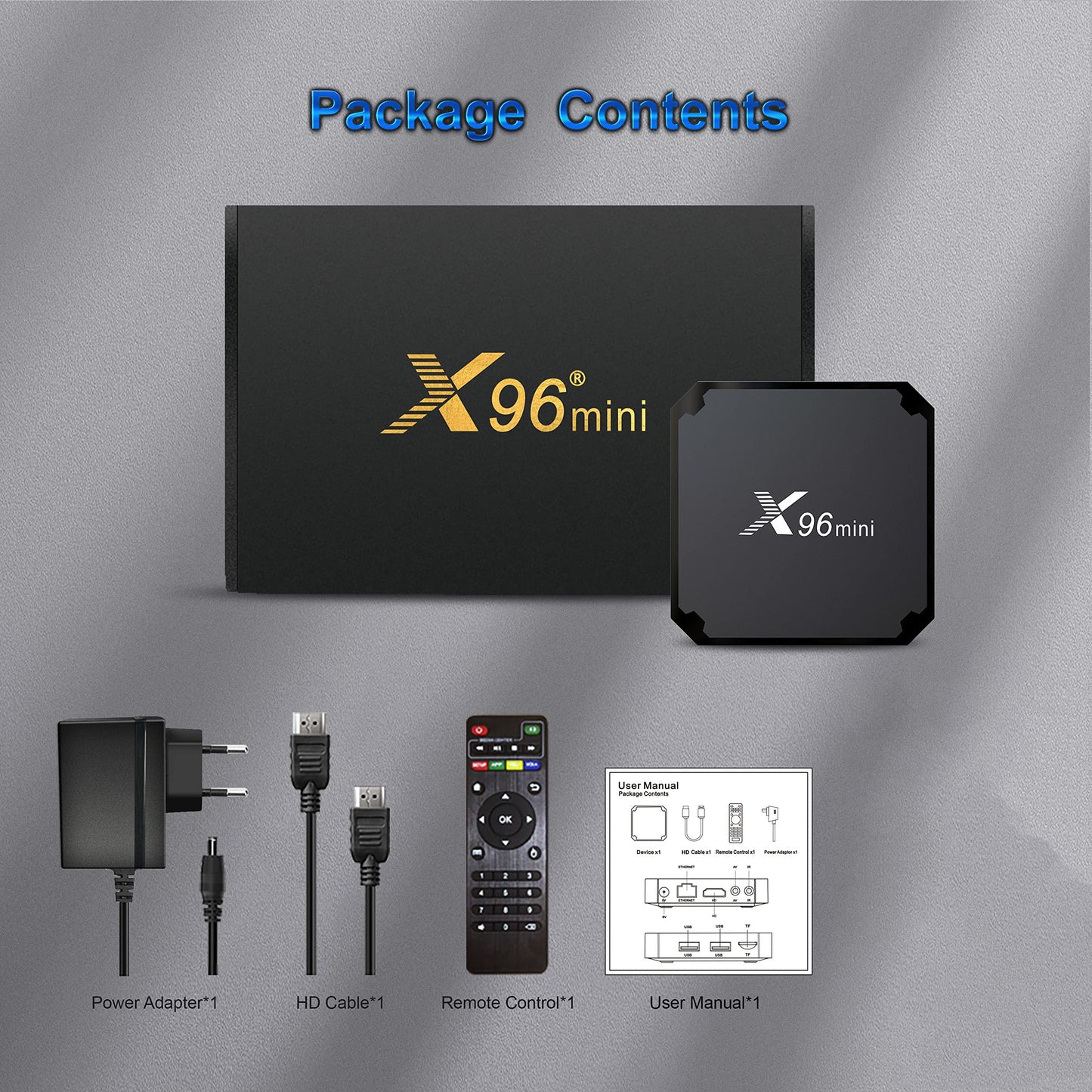 Caja de TV Android 11.0, X96 Mini Amlogic S905W2 Quad Core RAM 2GB ROM 16GB WiFi dual 2.4G/5.8G 4K HDR+ Smart Android 11.0 Media Player TV Box