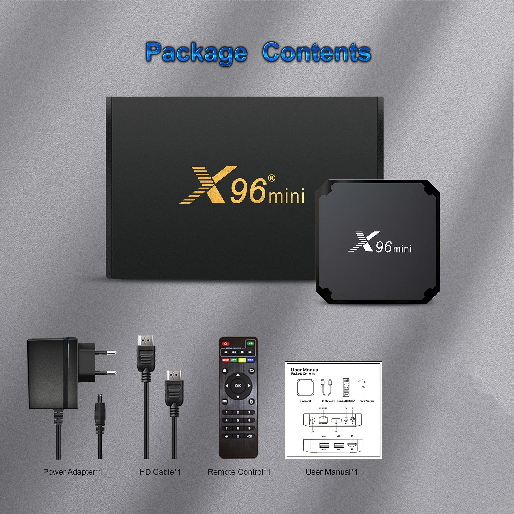 Caja de TV Android 11.0, X96 Mini Amlogic S905W2 Quad Core RAM 2GB ROM 16GB WiFi dual 2.4G/5.8G 4K HDR+ Smart Android 11.0 Media Player TV Box