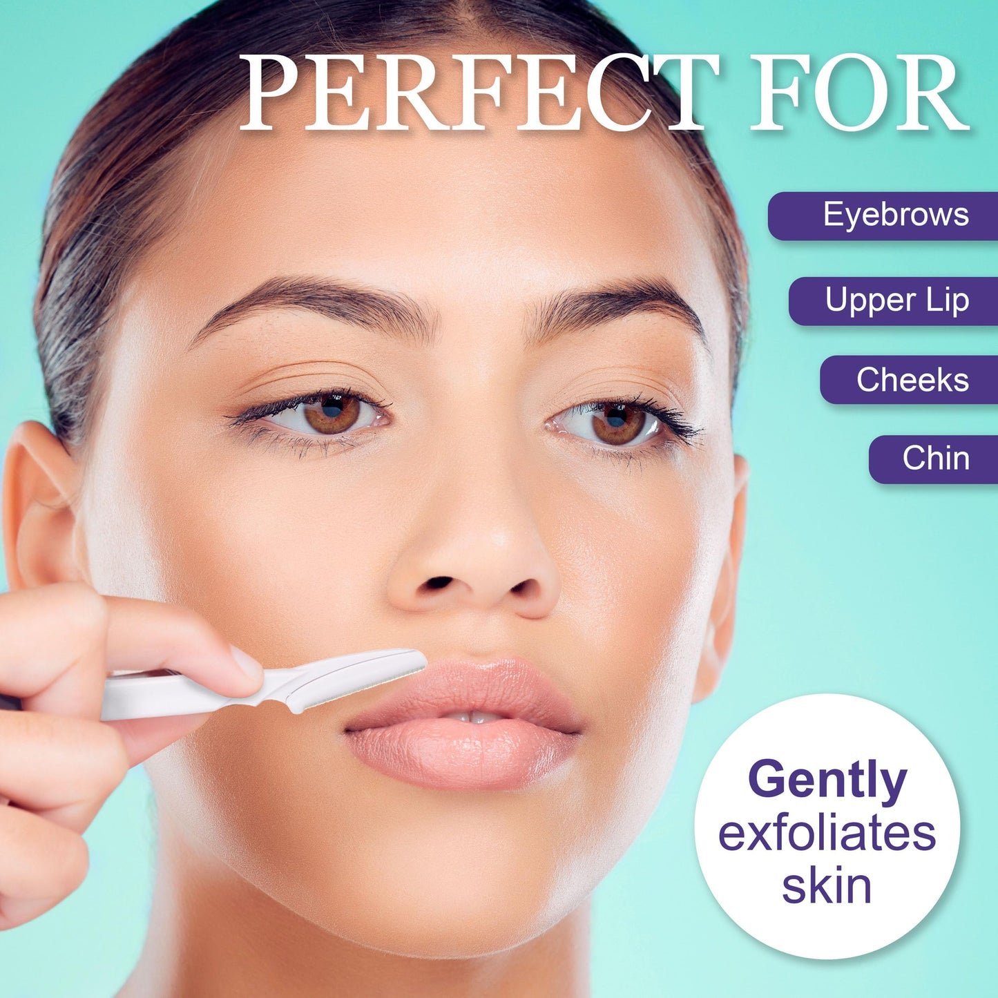 EXPRESSIONS Maquinillas de Afeitar Faciales Y Corporales(Paquete de 6), Maquinillas Desechables Profesionales Premium para Una Piel Suave E Impecable Herramienta de Dermaplaning, Maquinilla Facial Y d